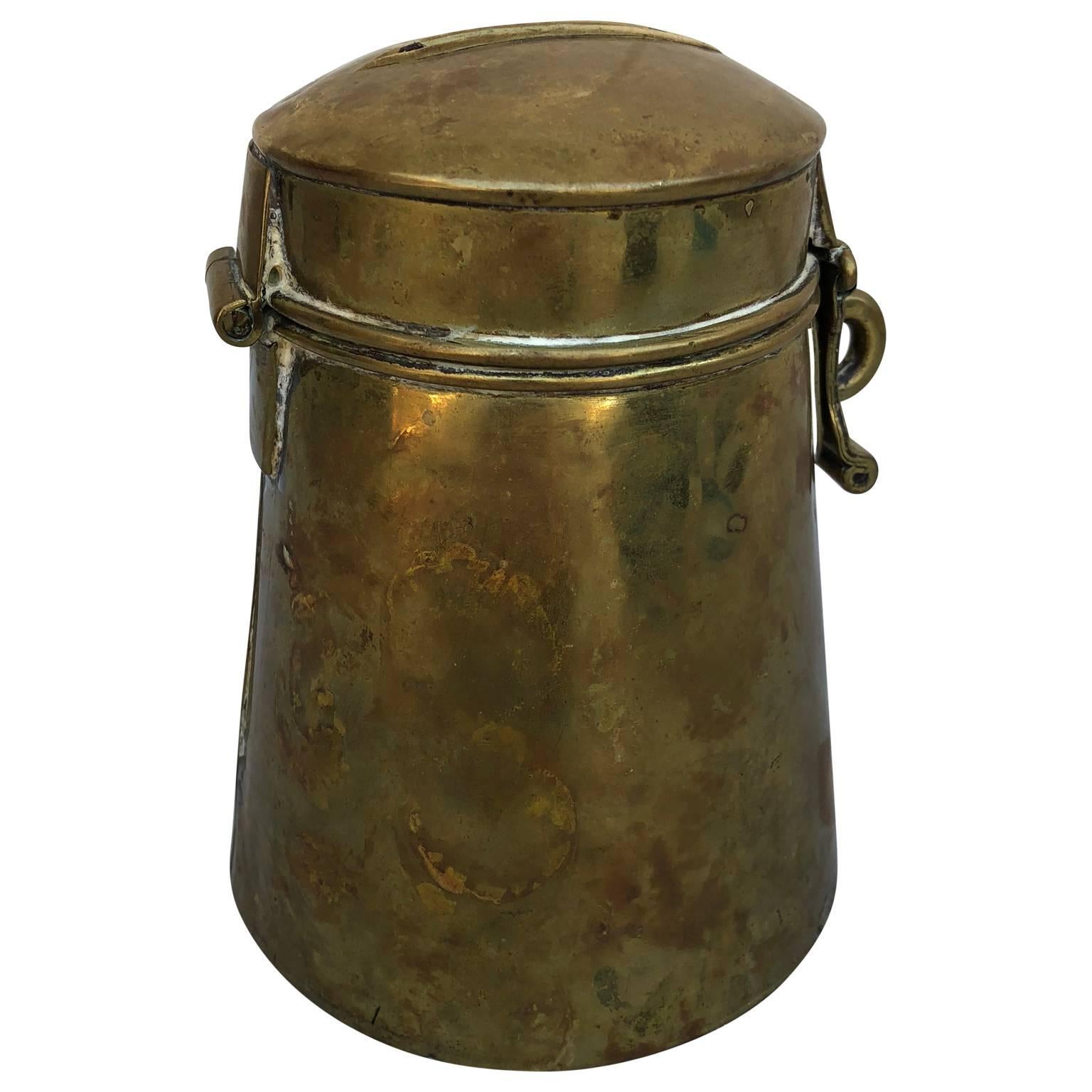 18th Century Danish Brass or Money Box 4