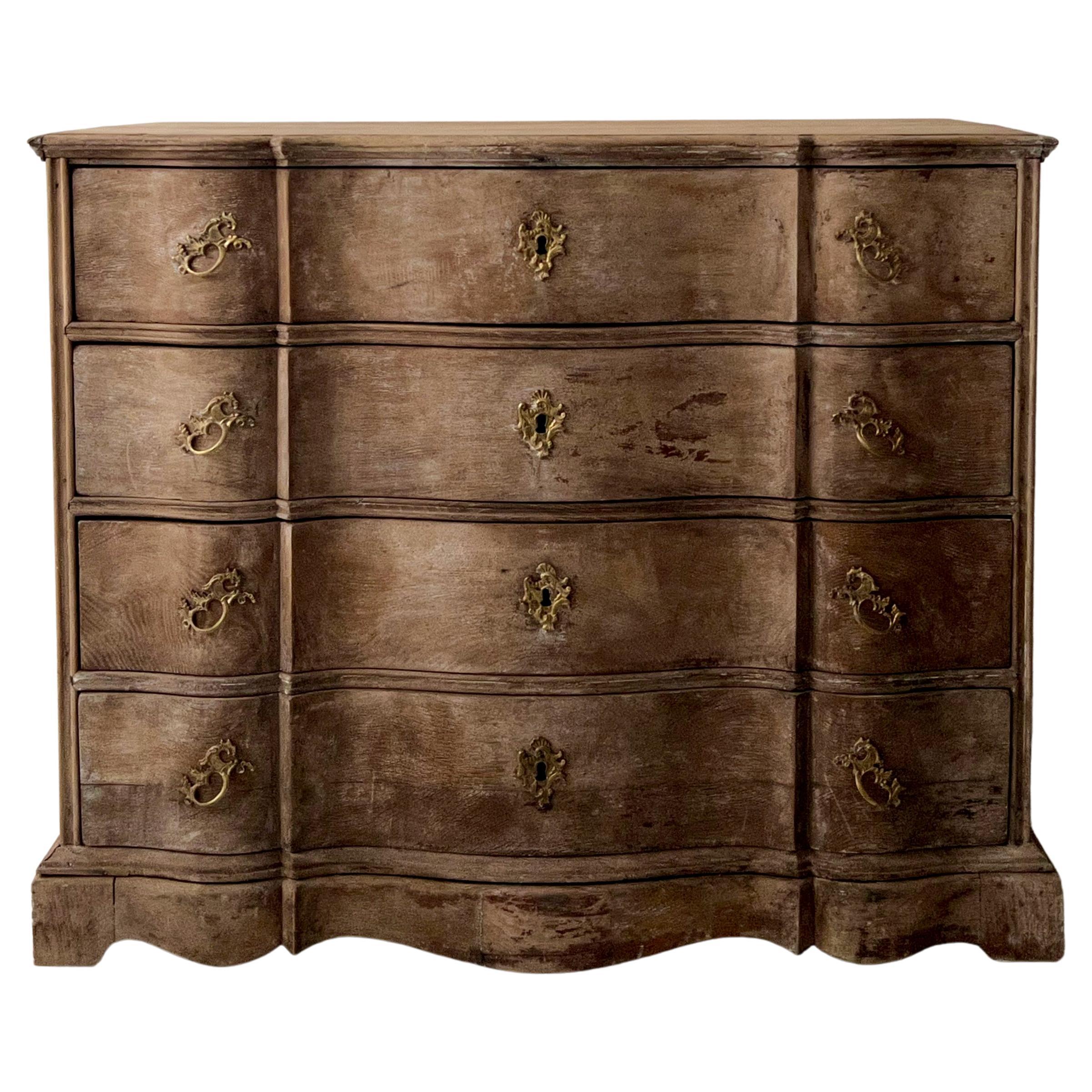 18th Century Danish Chest of Drawers For Sale