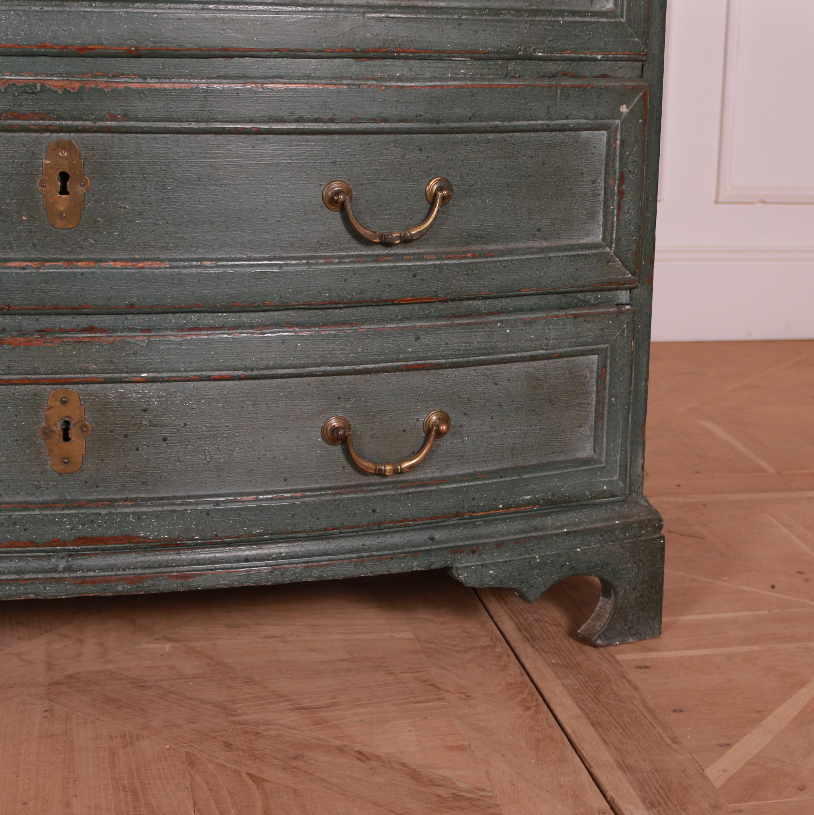 Painted 18th Century Danish Commode For Sale