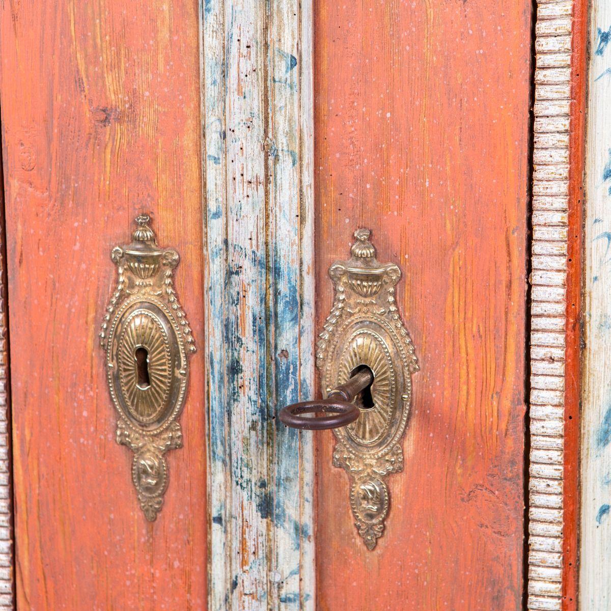 Cabinet with Original Paint. 18th Century Danish Louis XVI For Sale 6
