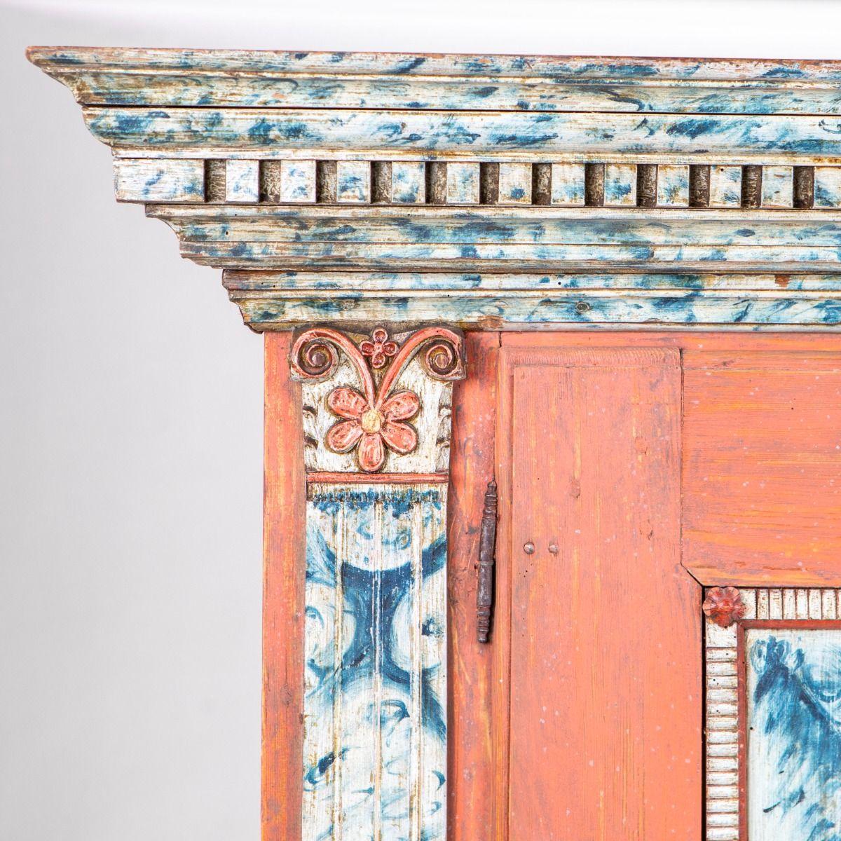 Cabinet with Original Paint. 18th Century Danish Louis XVI For Sale 1