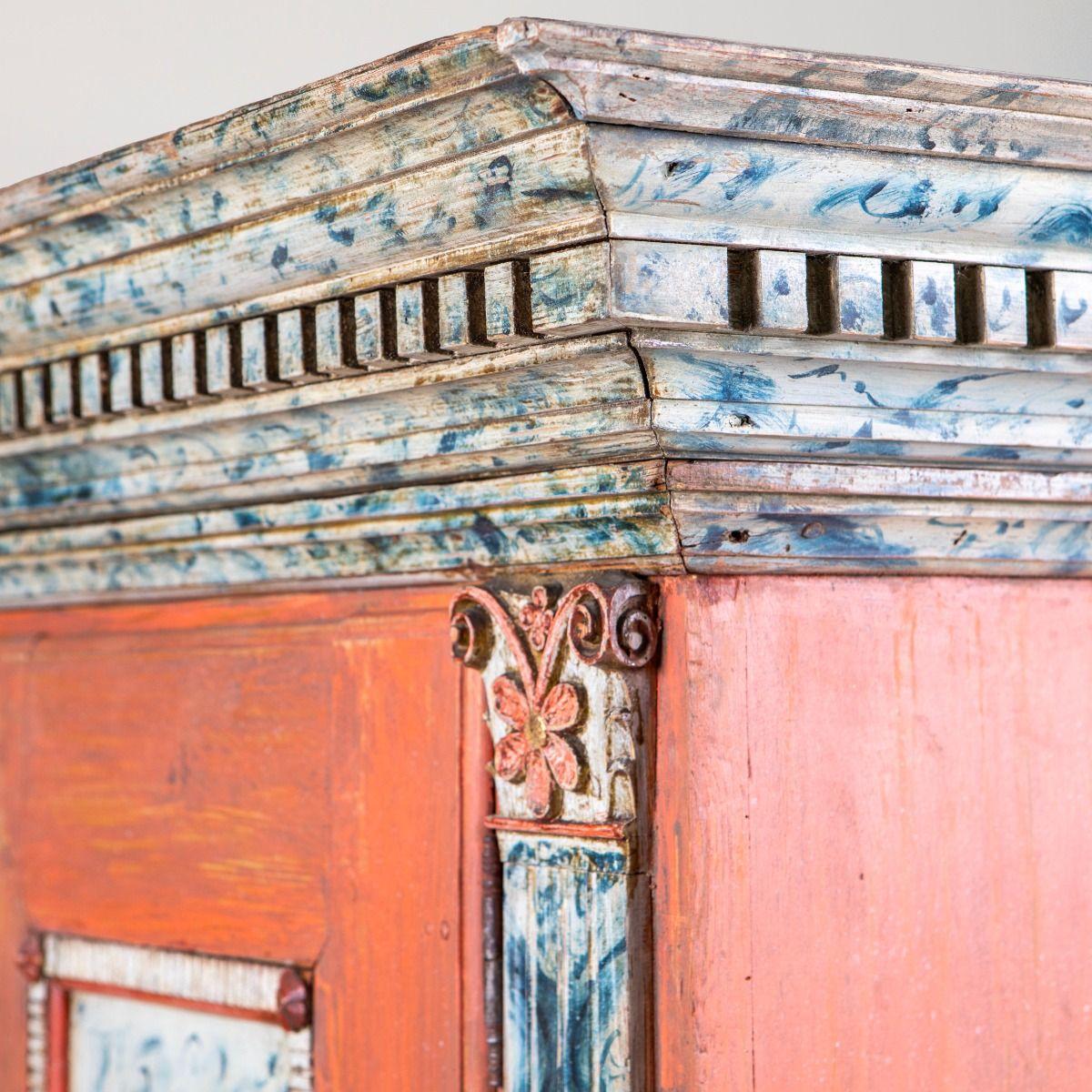 Cabinet with Original Paint. 18th Century Danish Louis XVI For Sale 2