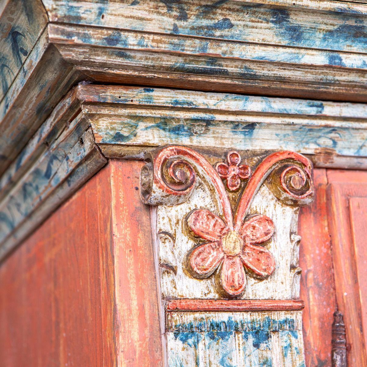 Cabinet with Original Paint. 18th Century Danish Louis XVI For Sale 3