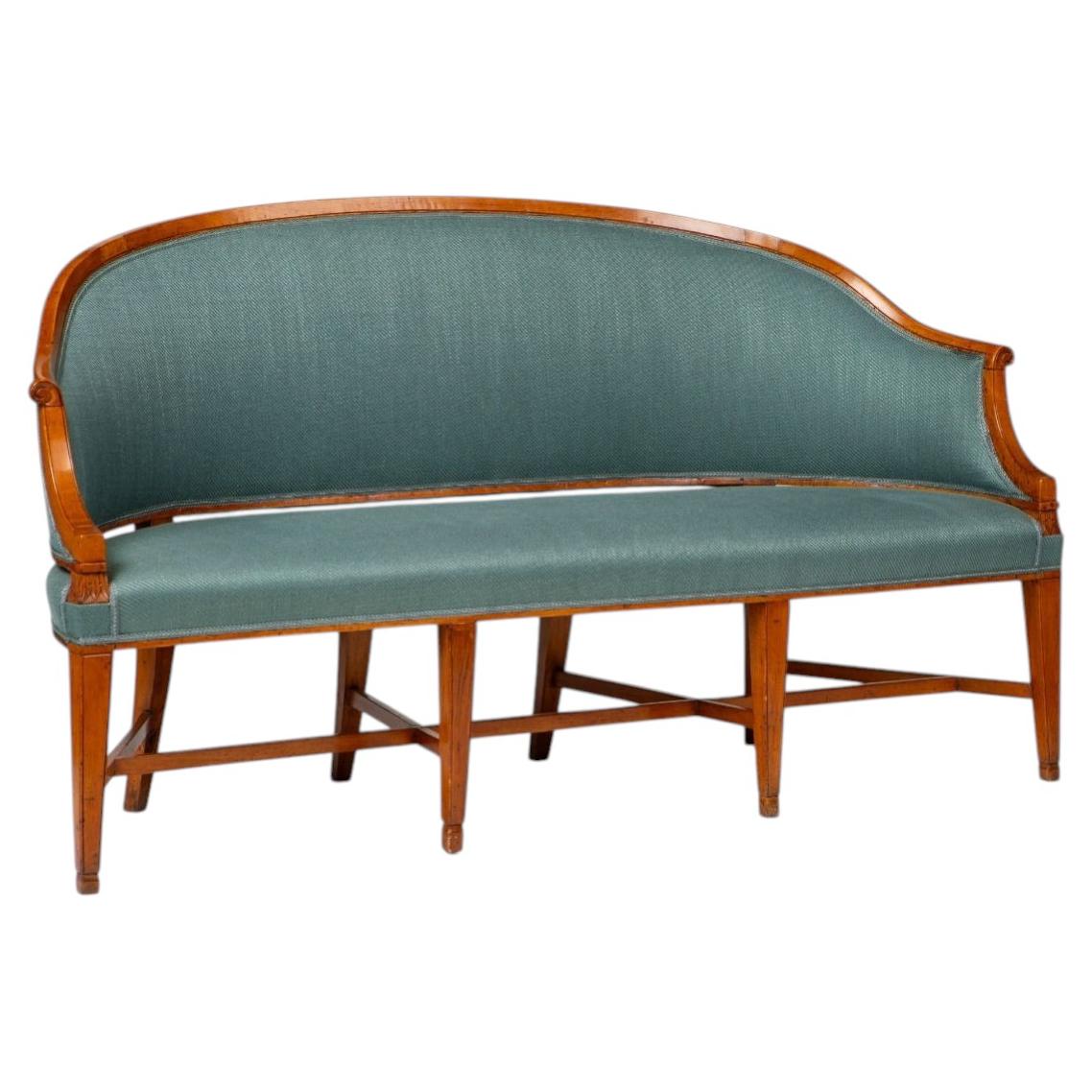 18th Century Danish Louis XVI Canapé Sofa in Beech For Sale