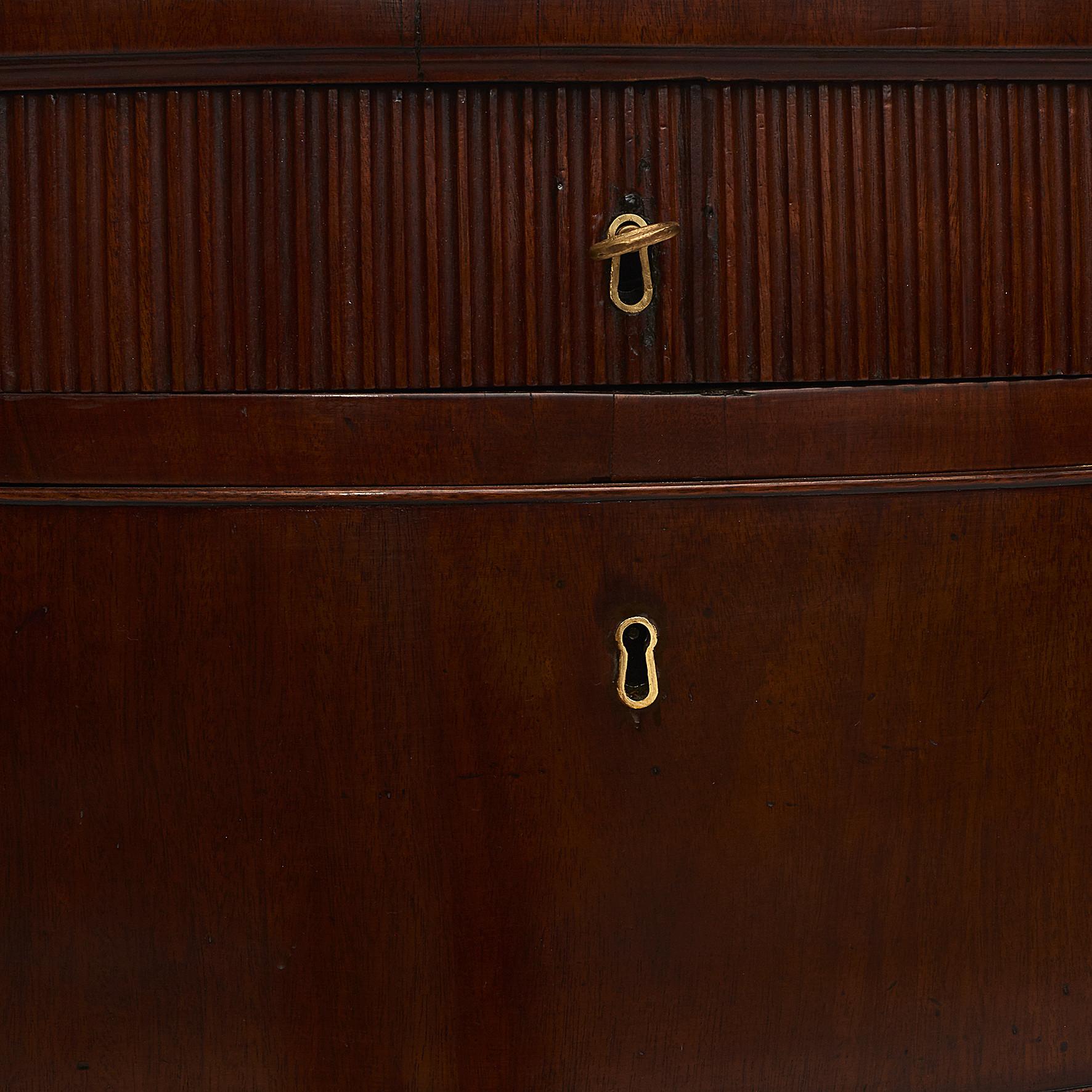 18th Century Danish Louis XVI Mahogany Chest of Drawers For Sale 6