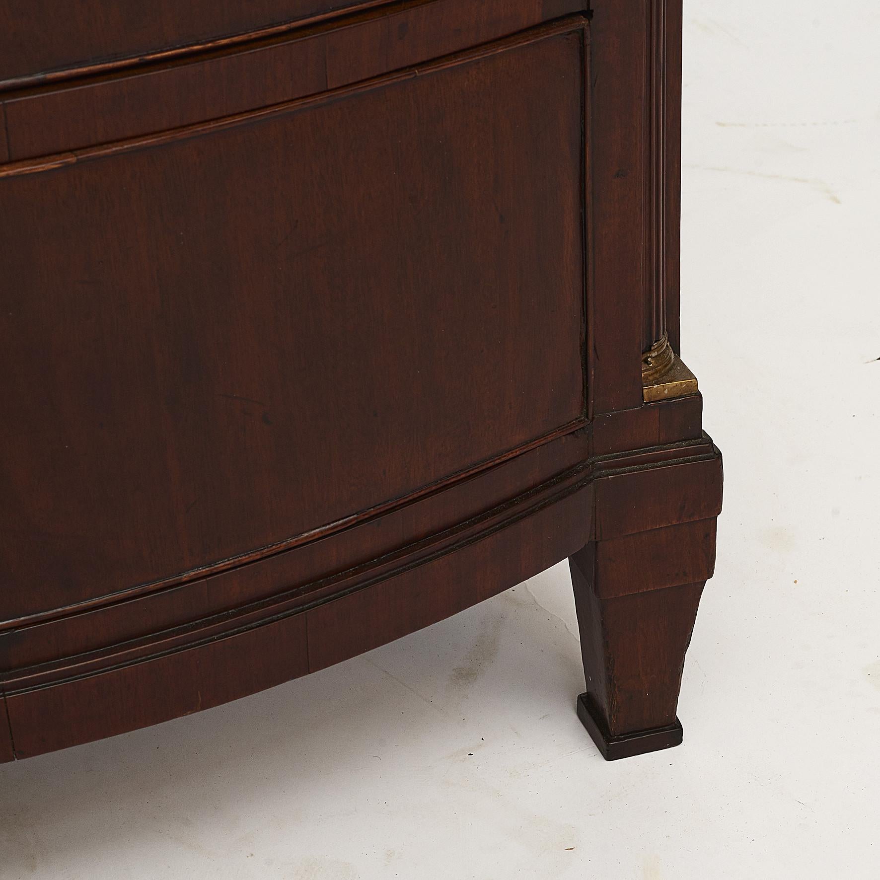 18th Century Danish Louis XVI Mahogany Chest of Drawers For Sale 7