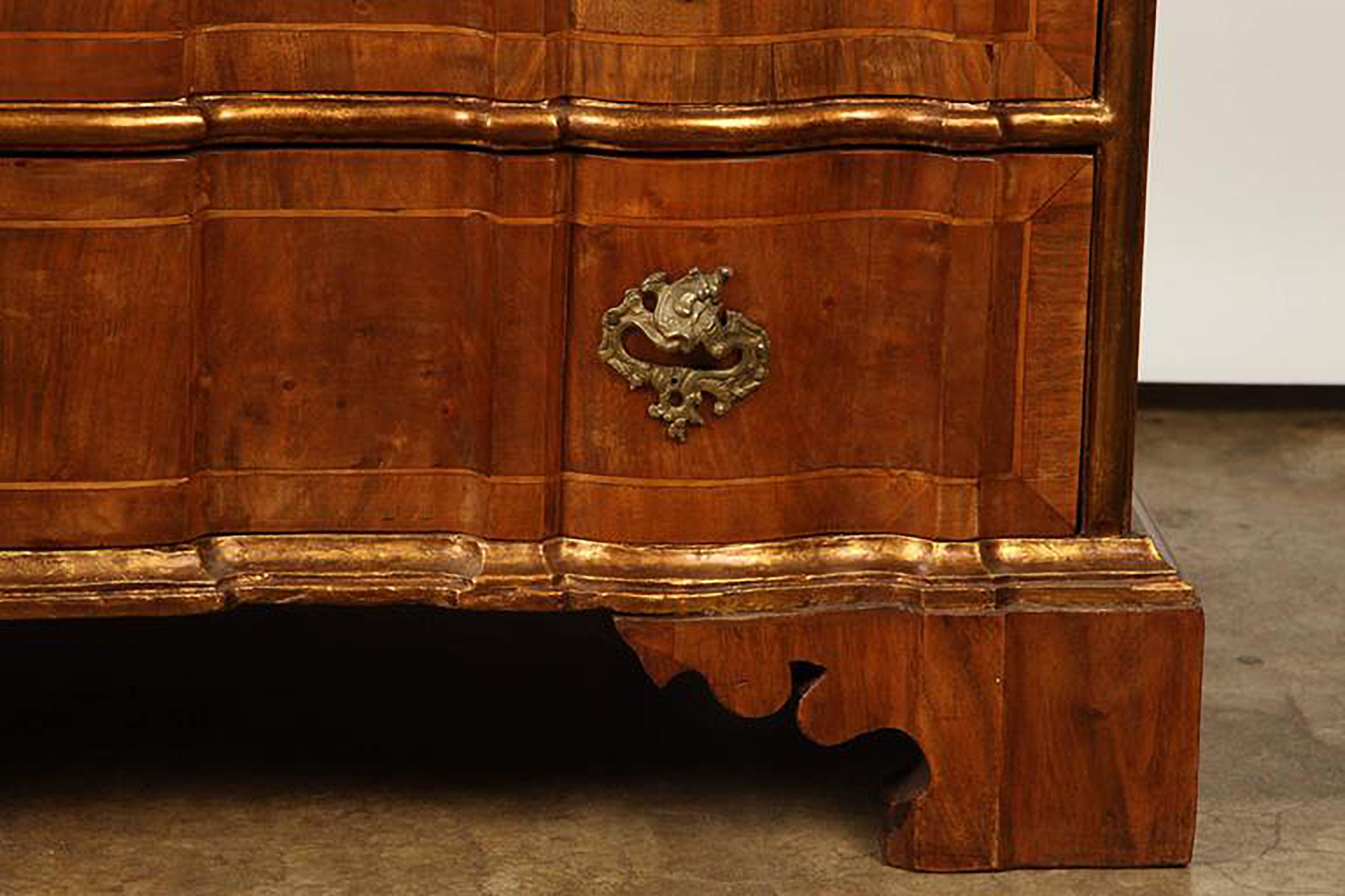 18th Century Danish Rococo Chest of Drawers with Key 2