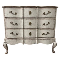 18th Century Danish Rococo Chest on Chest