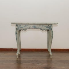 18th Century Danish Rococo Hand Painted Tea Table, circa 1760