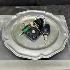 18th Century Danish Rococo Pewter Dish Dated 1765