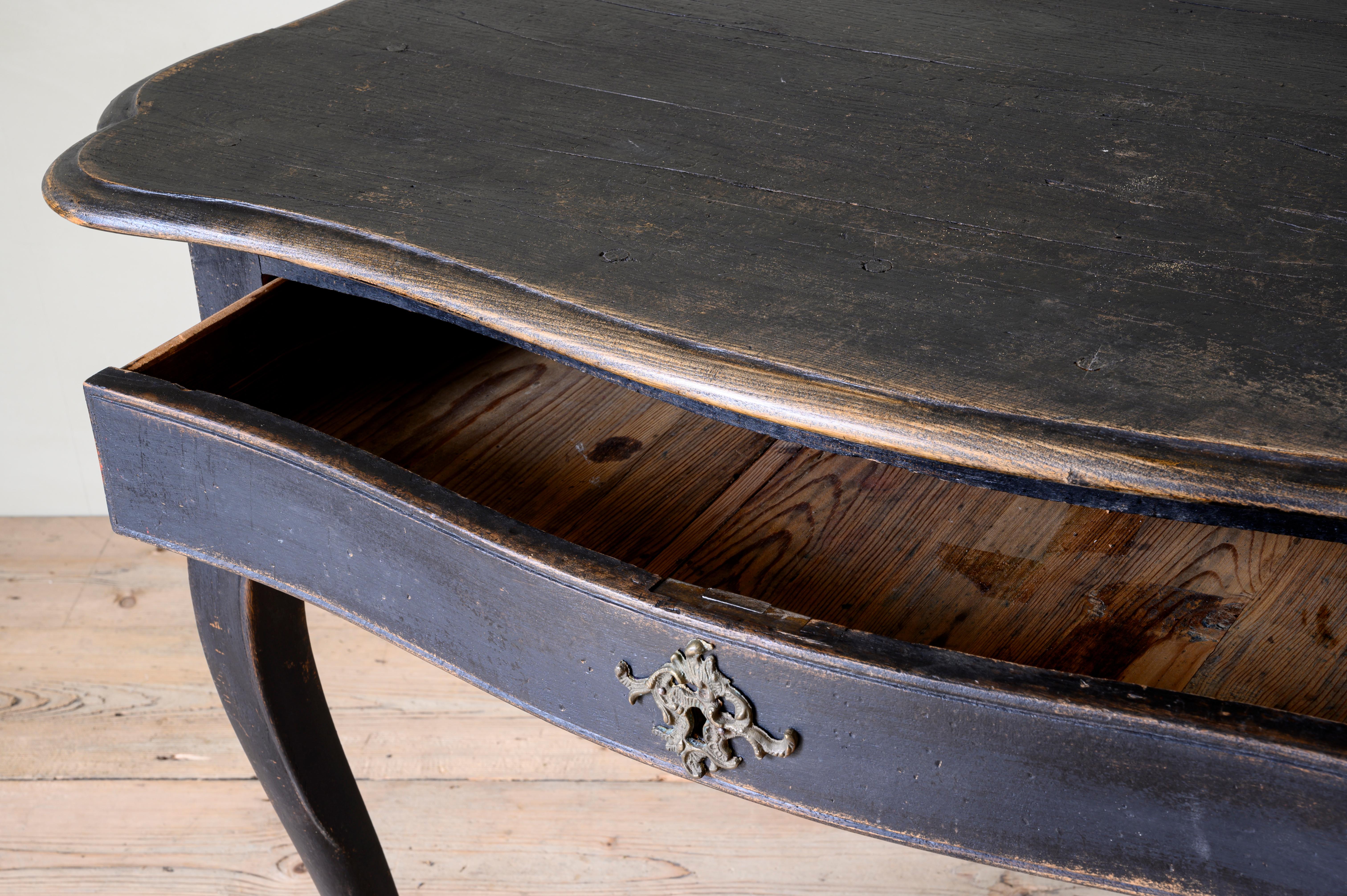 18th Century Danish Rococo Writing Desk 2