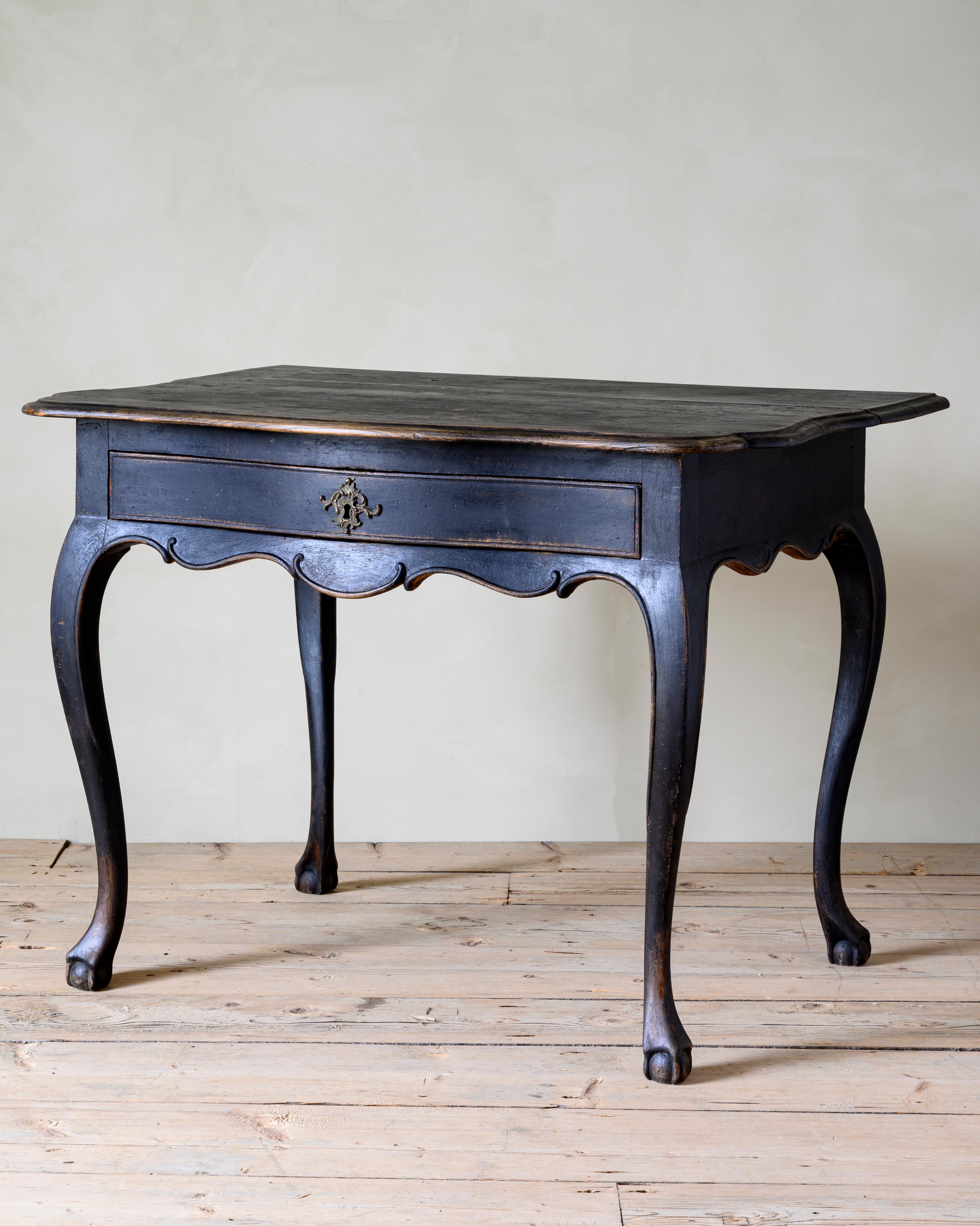 18th Century Danish Rococo Writing Desk 3