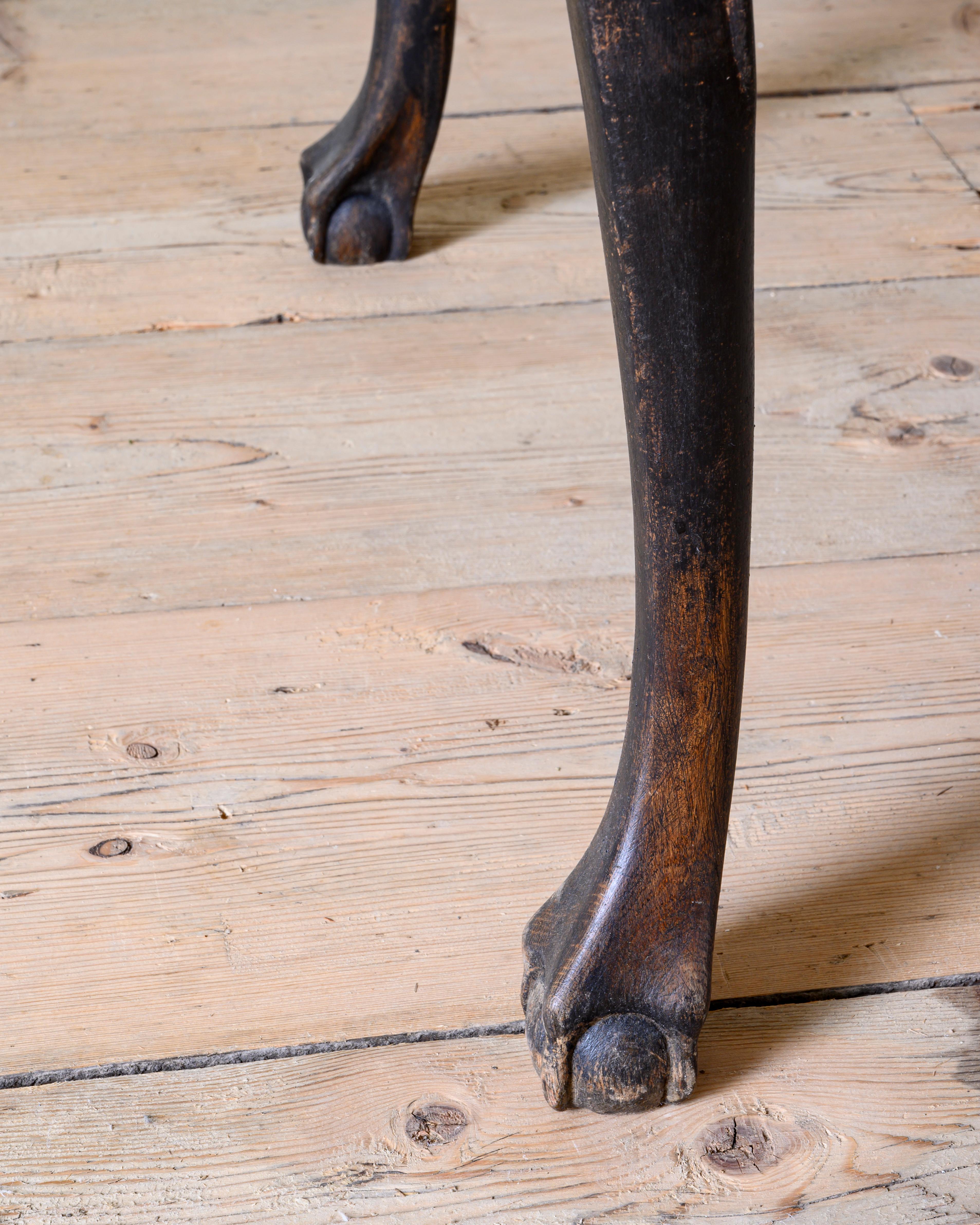 Wood 18th Century Danish Rococo Writing Desk