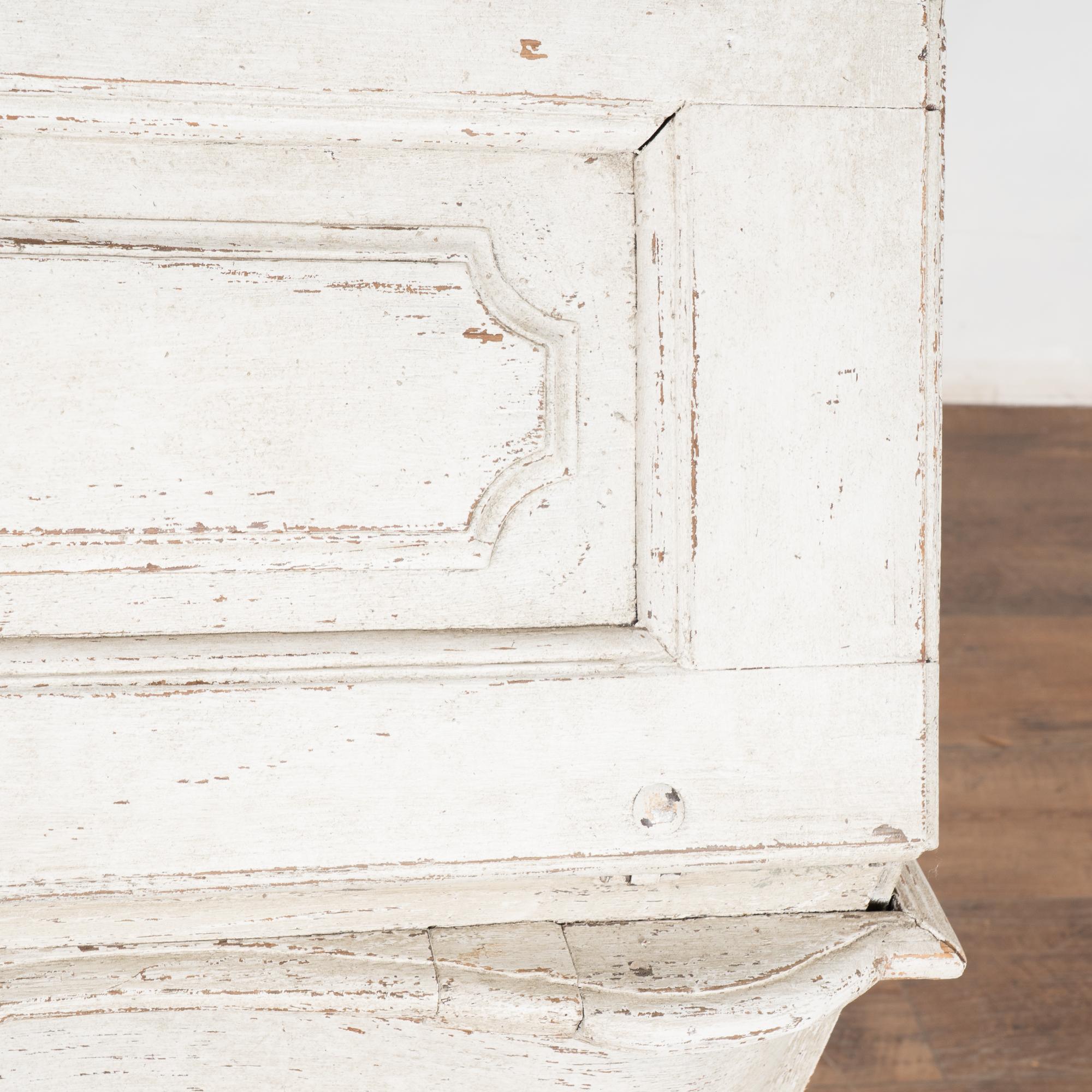 18th Century Danish White Painted Oak Secretary Bureau 5