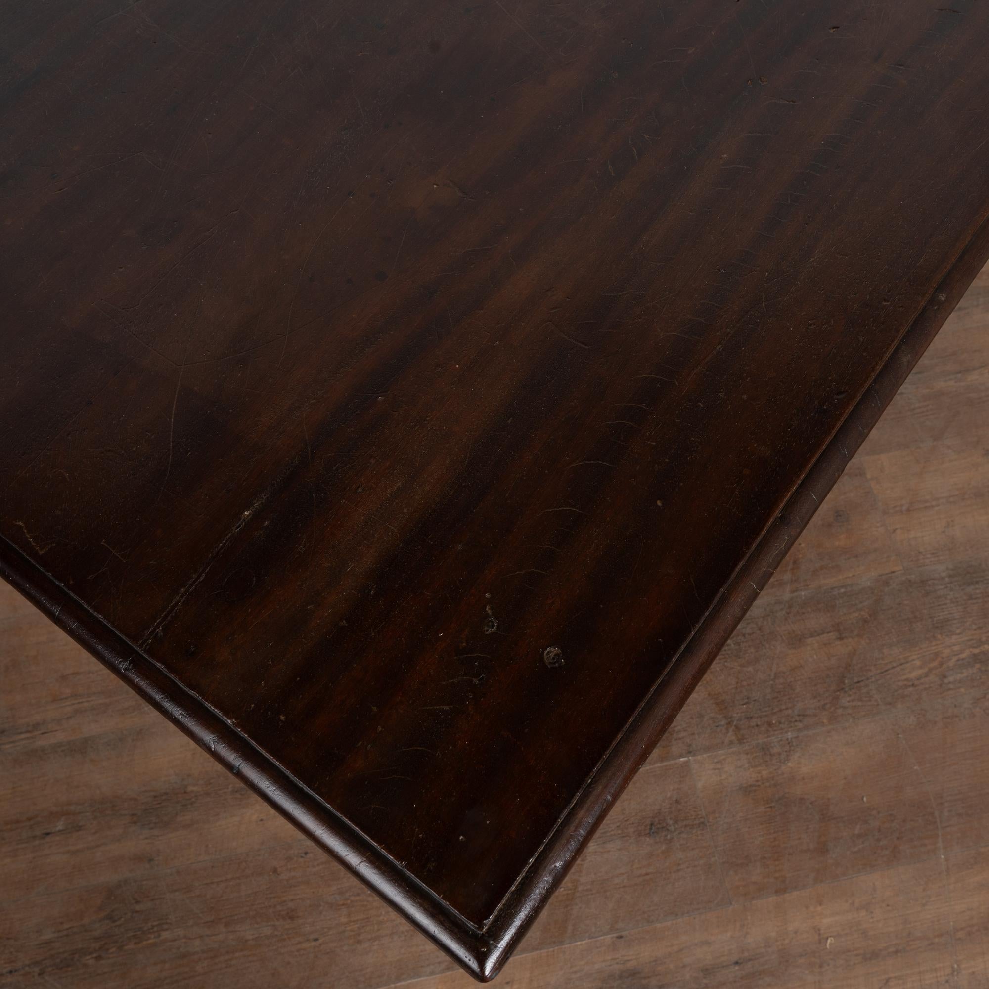 18th Century Dark Oak Side Table with Two Drawers For Sale 4