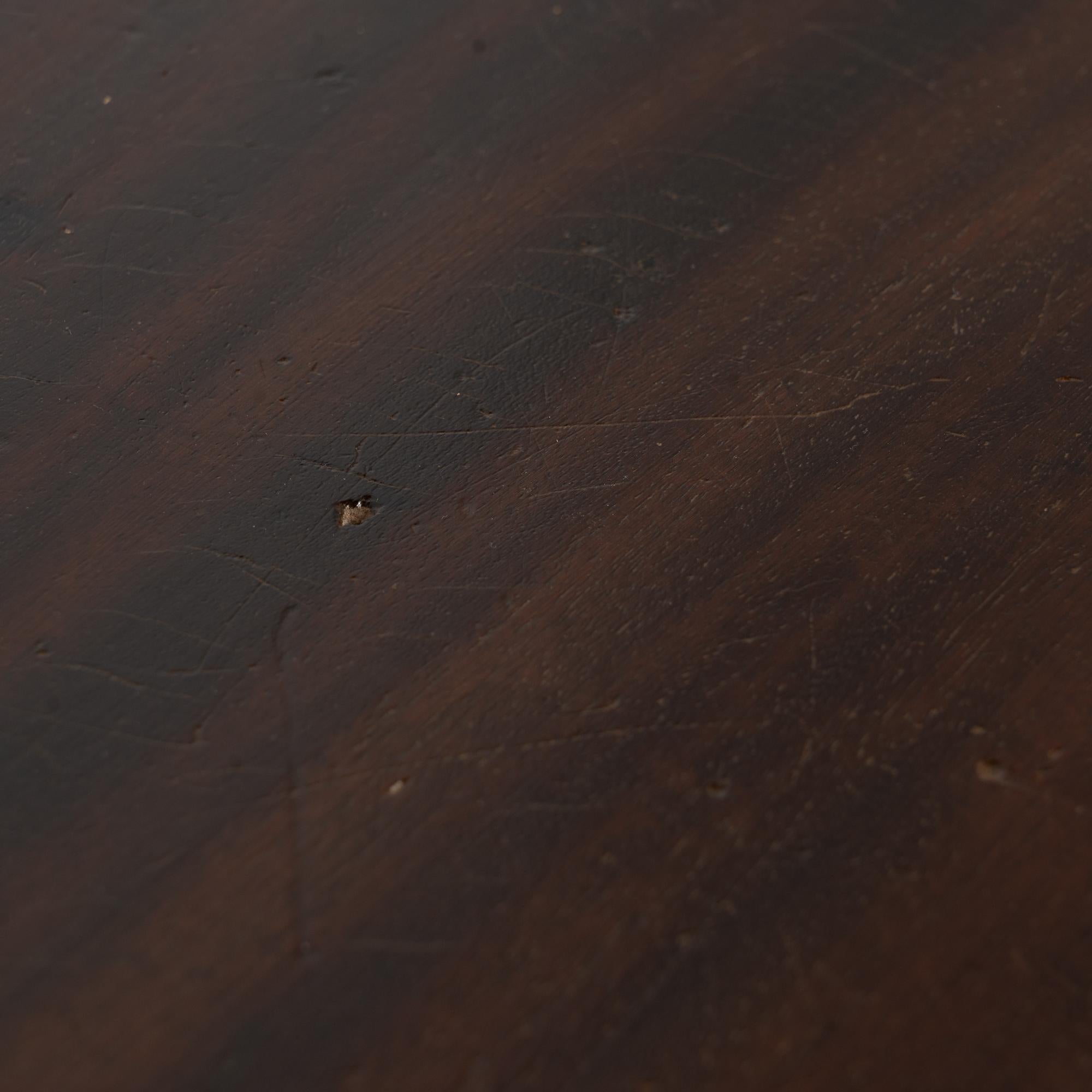 18th Century Dark Oak Side Table with Two Drawers For Sale 5