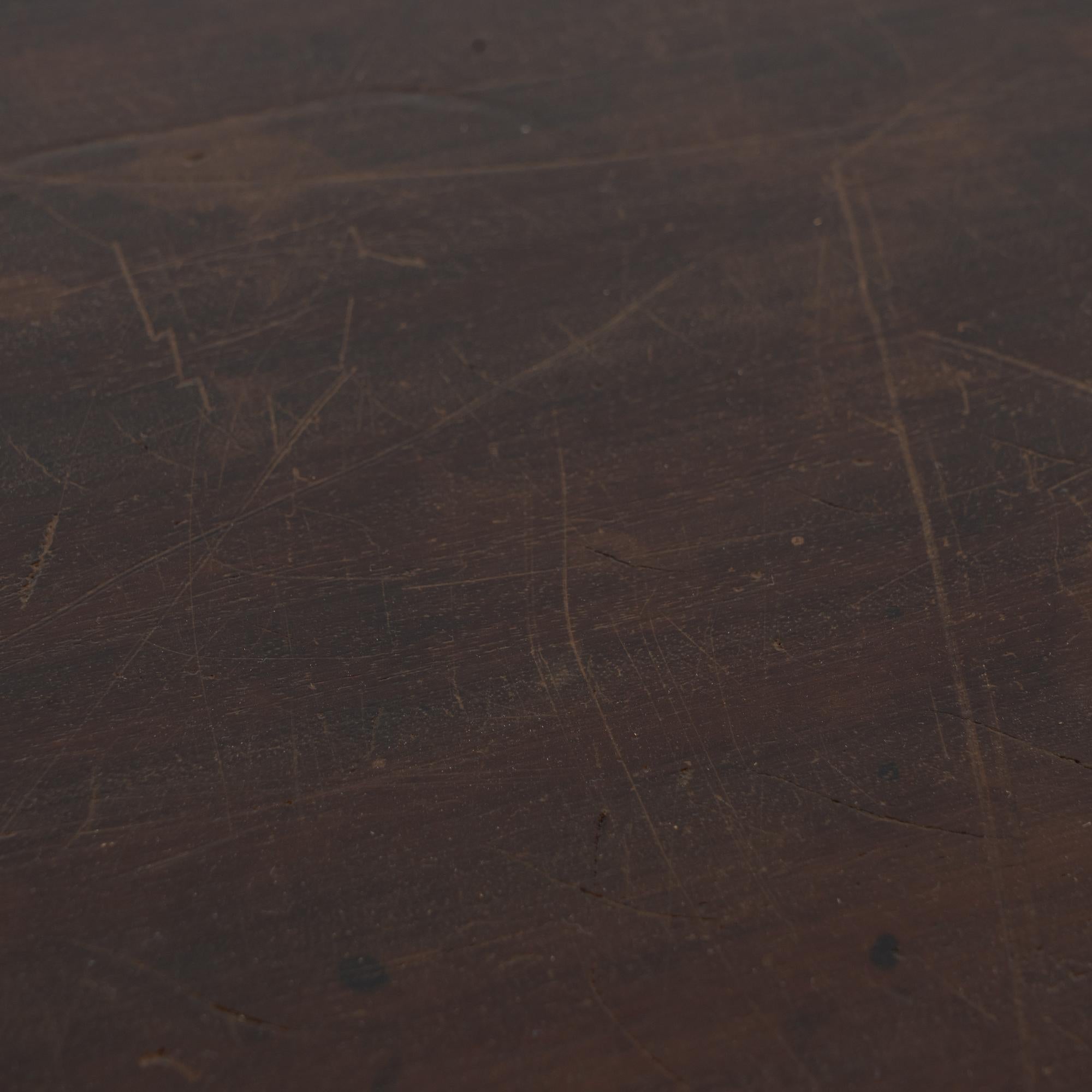 18th Century Dark Oak Side Table with Two Drawers For Sale 6