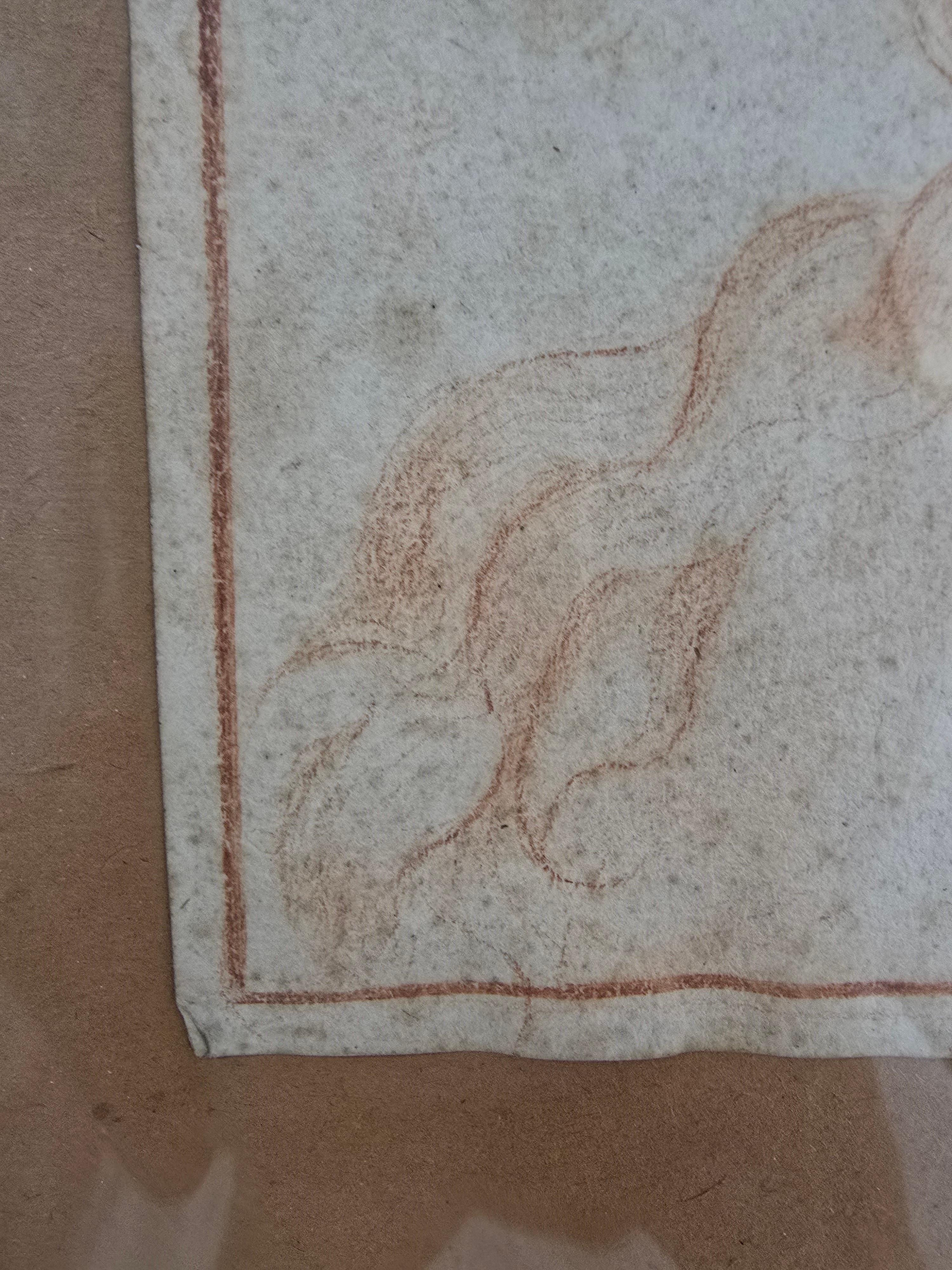 Disegno datato del XVIII secolo - Ritratto di una giovane donna (6 maggio 1780-70?) in vendita 4