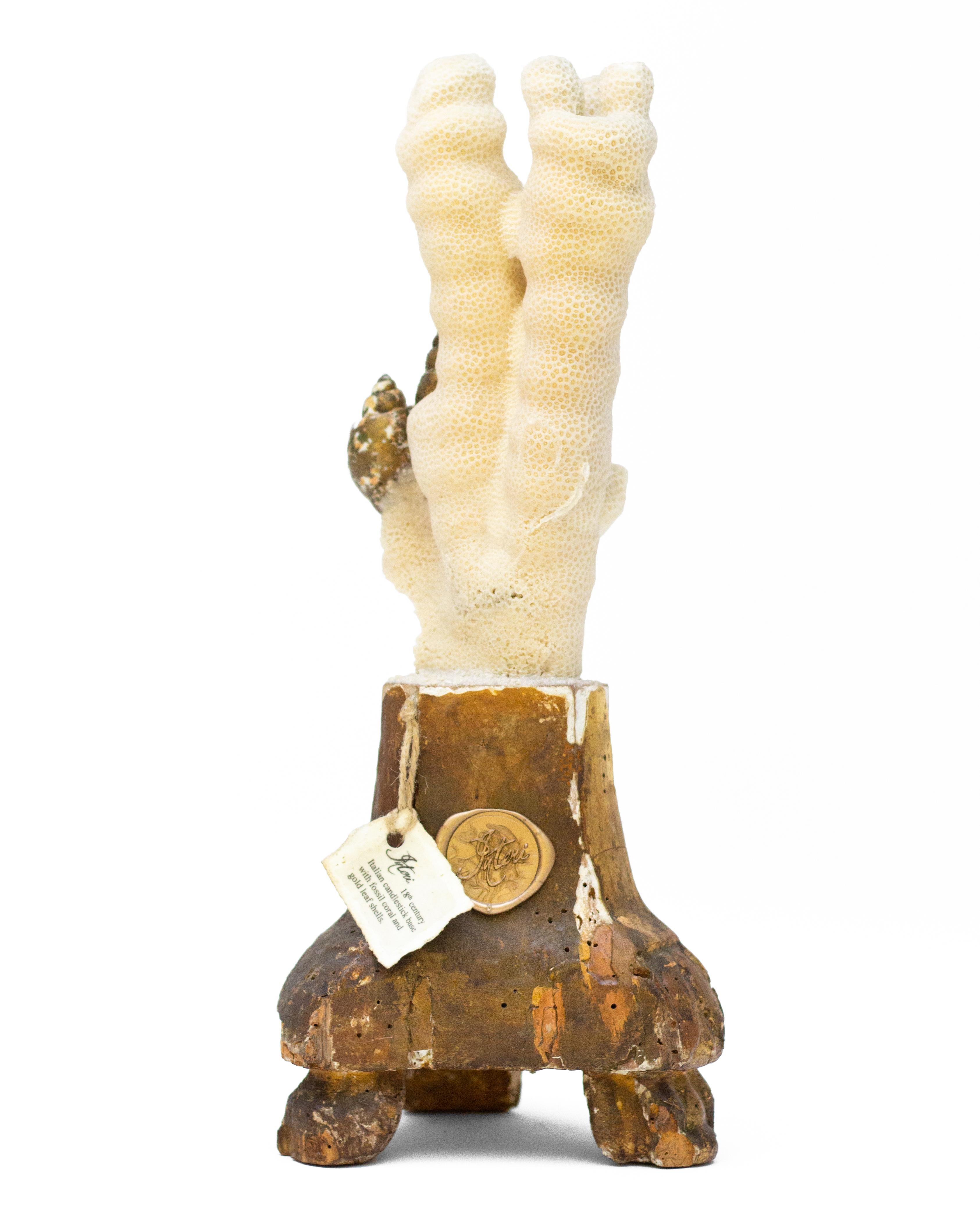 18th Century Decorated Italian Candlestick In Good Condition In Dublin, Dalkey