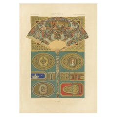 Éventails et ornements décoratifs du XVIIIe siècle - French Rococo Details, 1869