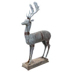Antique 18th Century Decorative Lead Deer