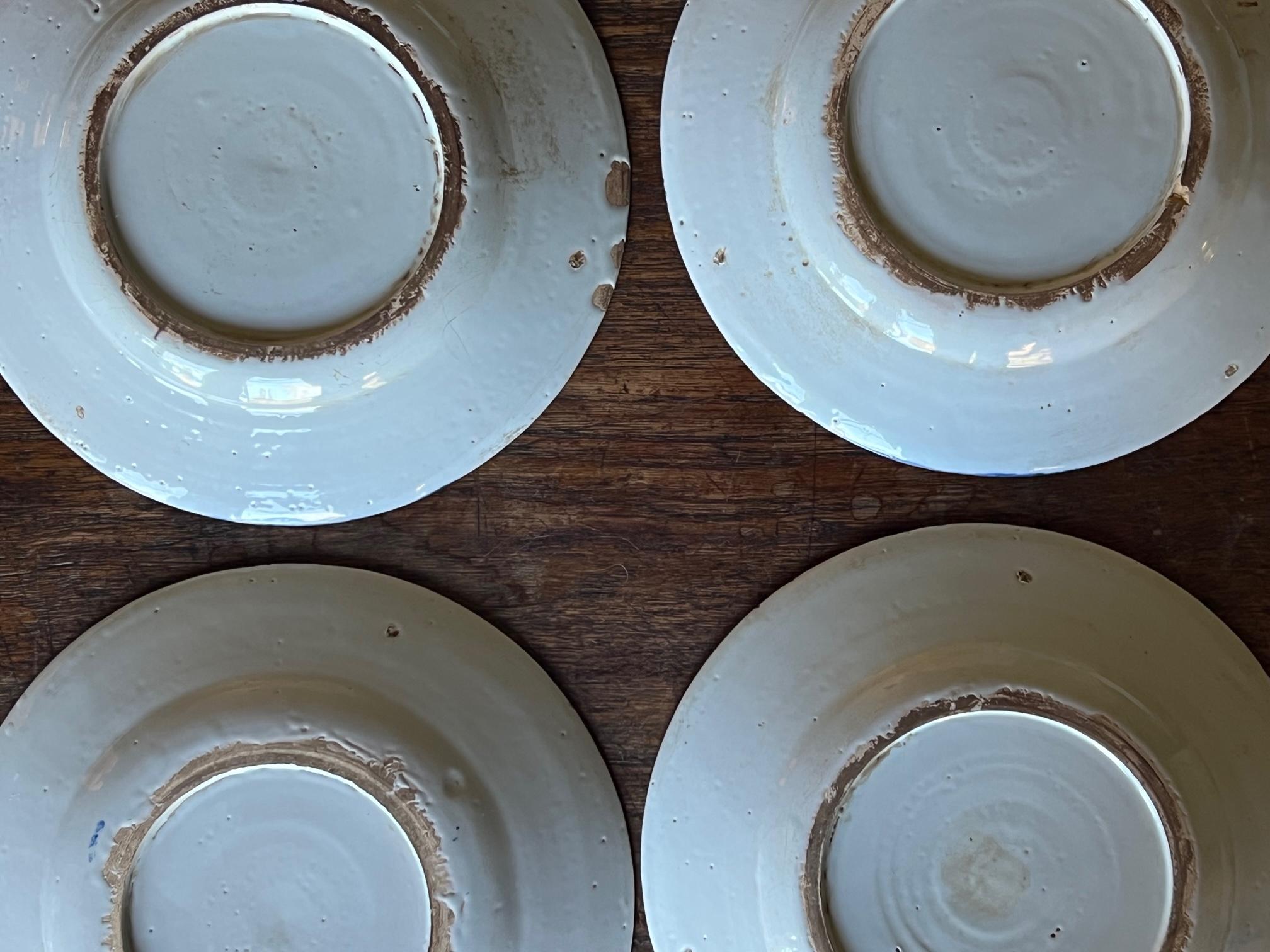 18th Century Delft Blue & White Month Plates, Complete Set of 12 7