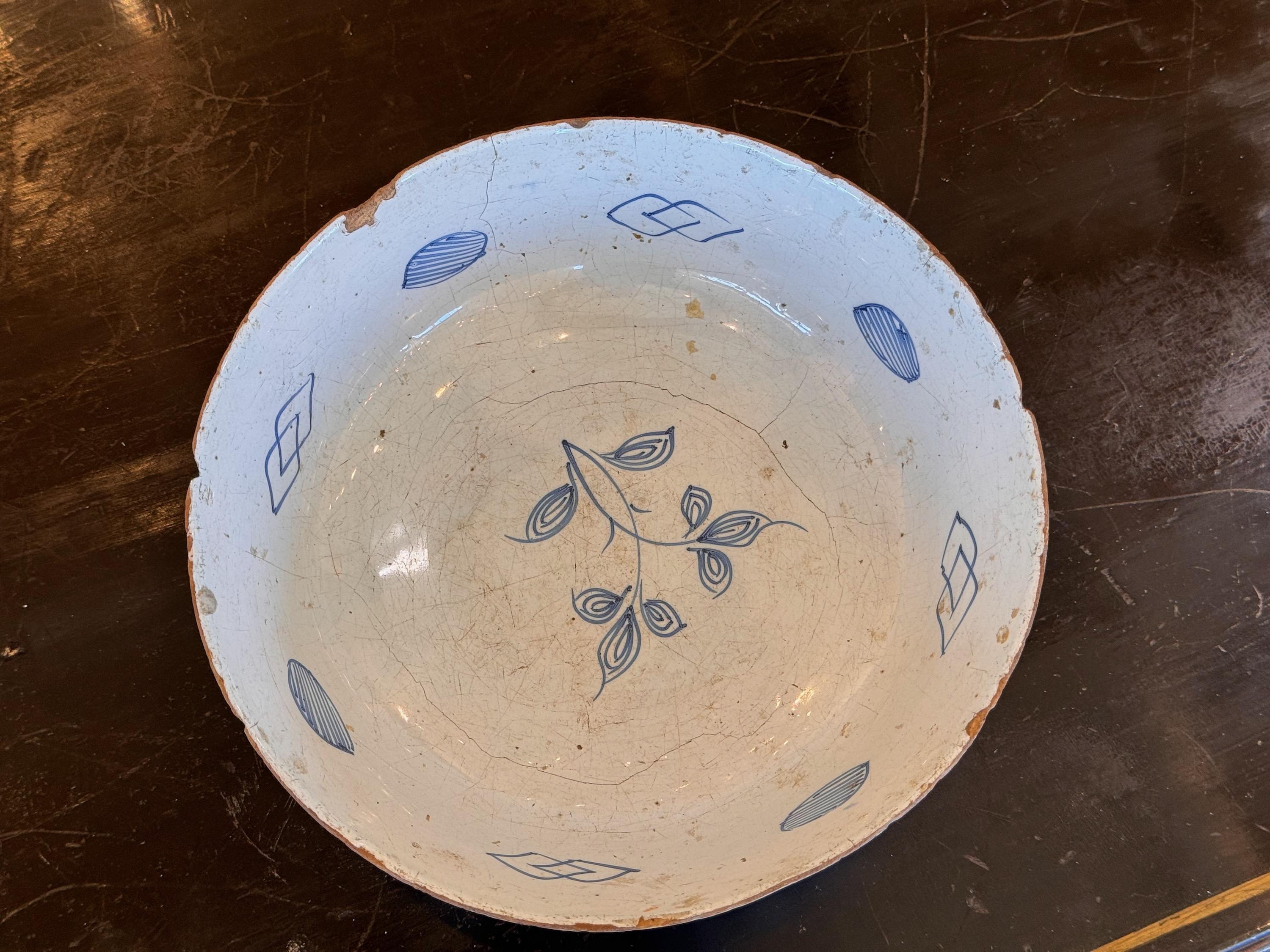 18th Century and Earlier 18th Century Delft Bowl For Sale