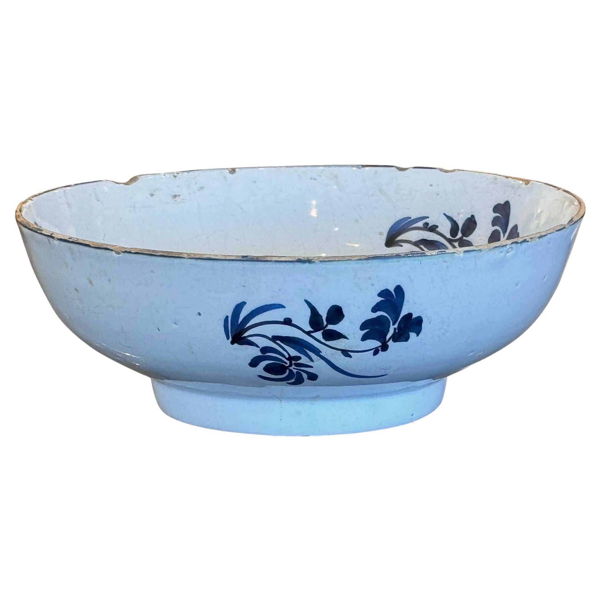 18th Century Delft Bowl For Sale