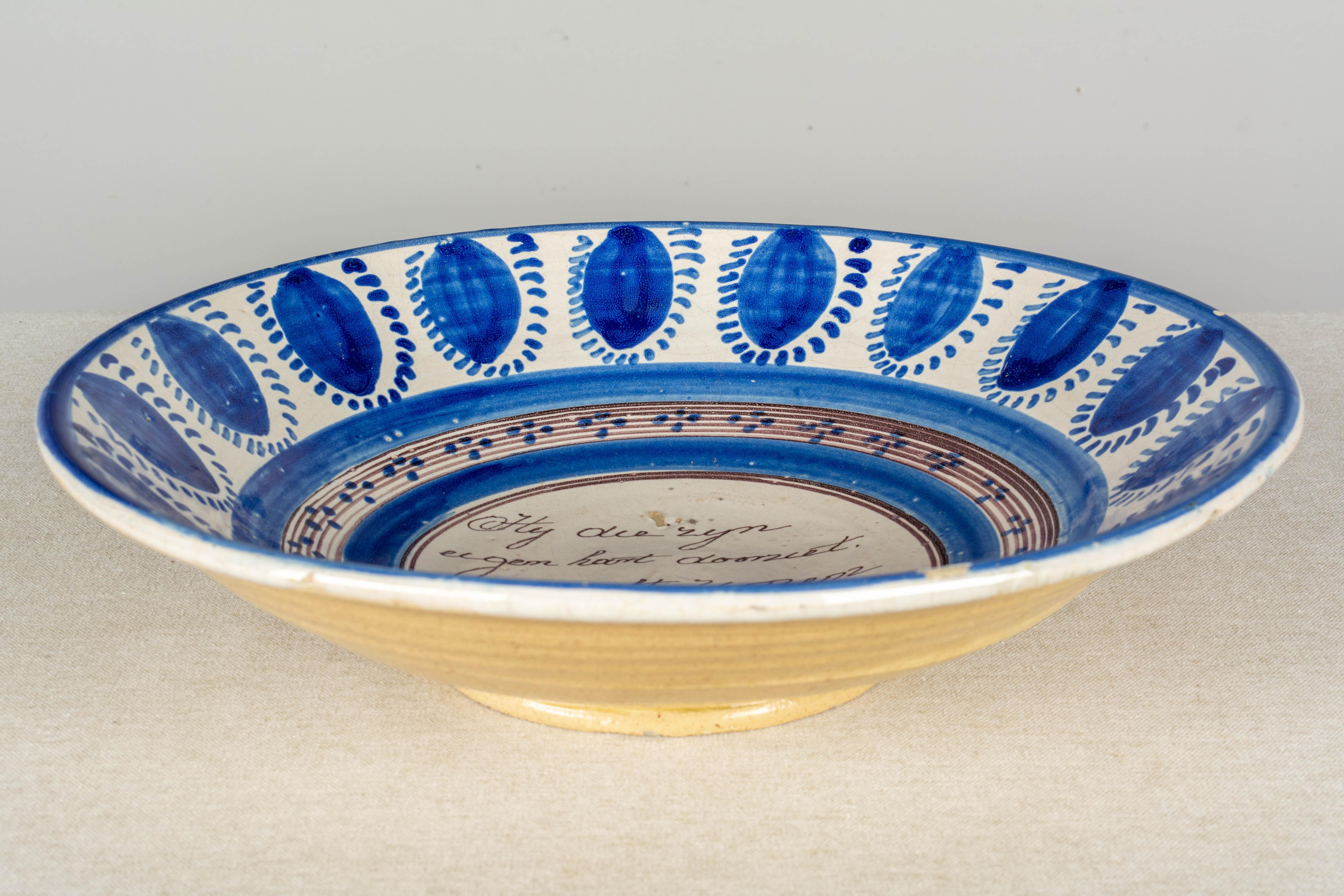 Dutch 18th Century Delft Ceramic Bowl For Sale