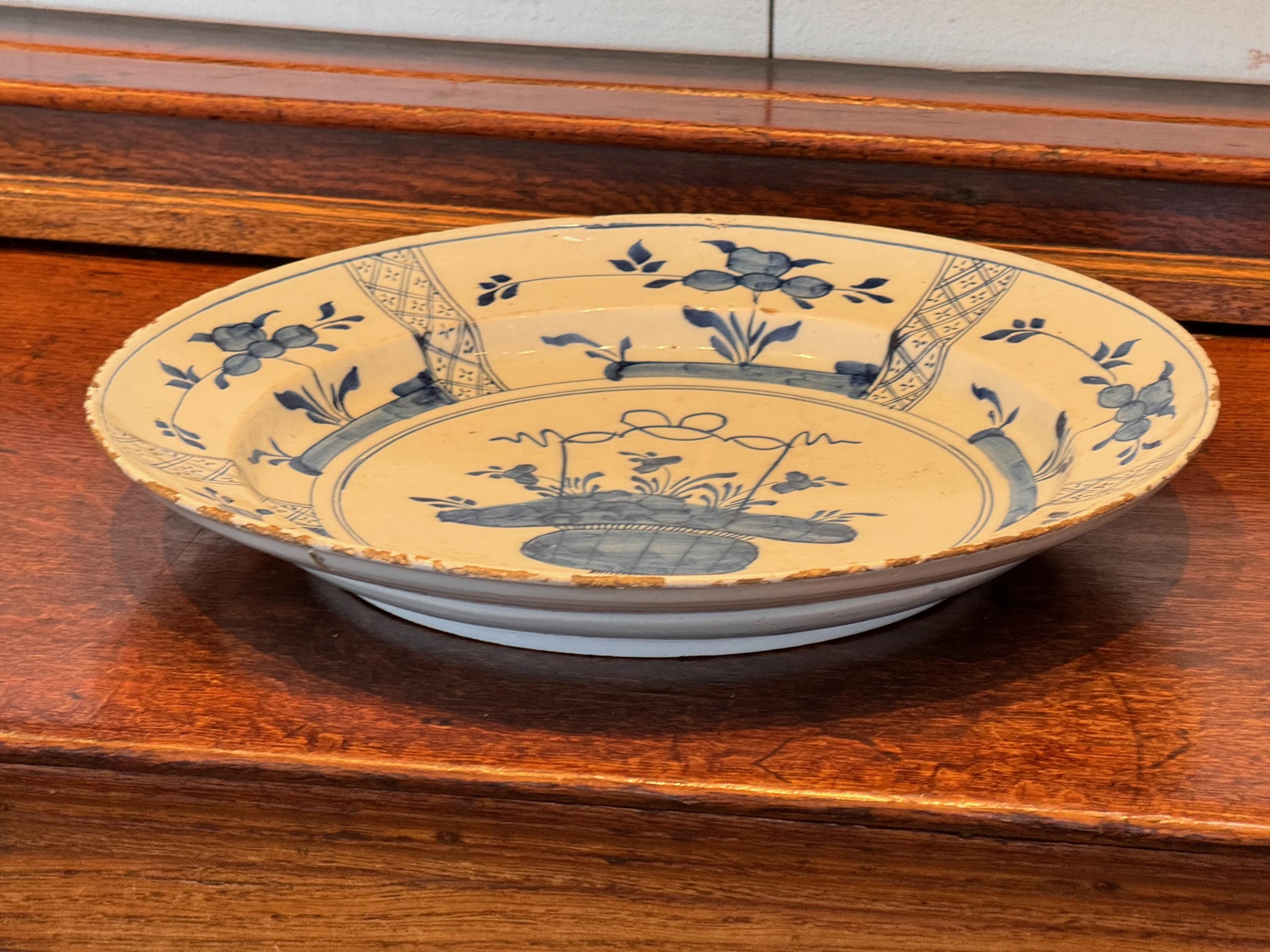 Dutch 18th Century Delft Charger For Sale