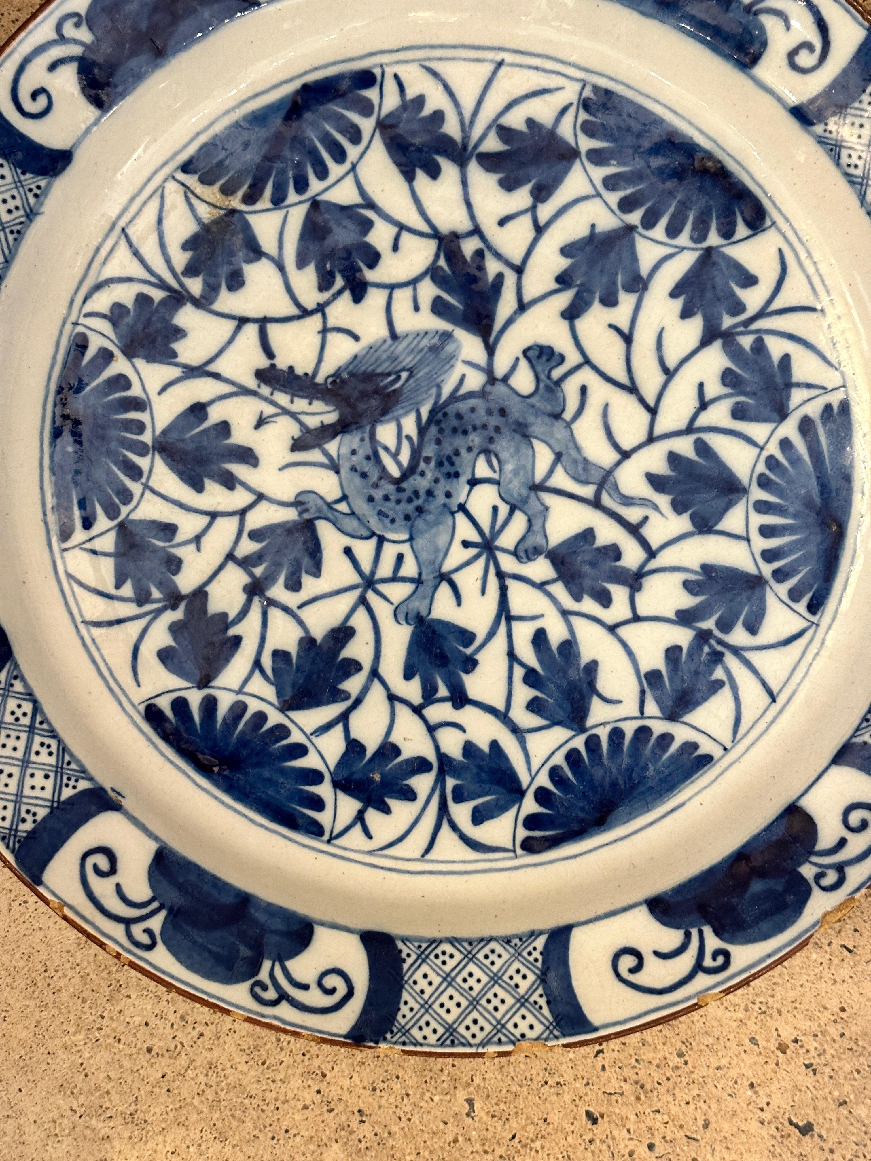 Dutch 18th Century Delft Charger