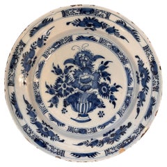 Antique 18th Century Delft Charger