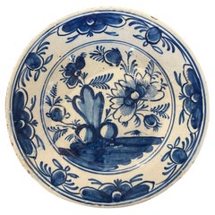 Antique 18th Century Delft Plate