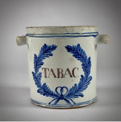 18th Century Delft Tobacco Jar
