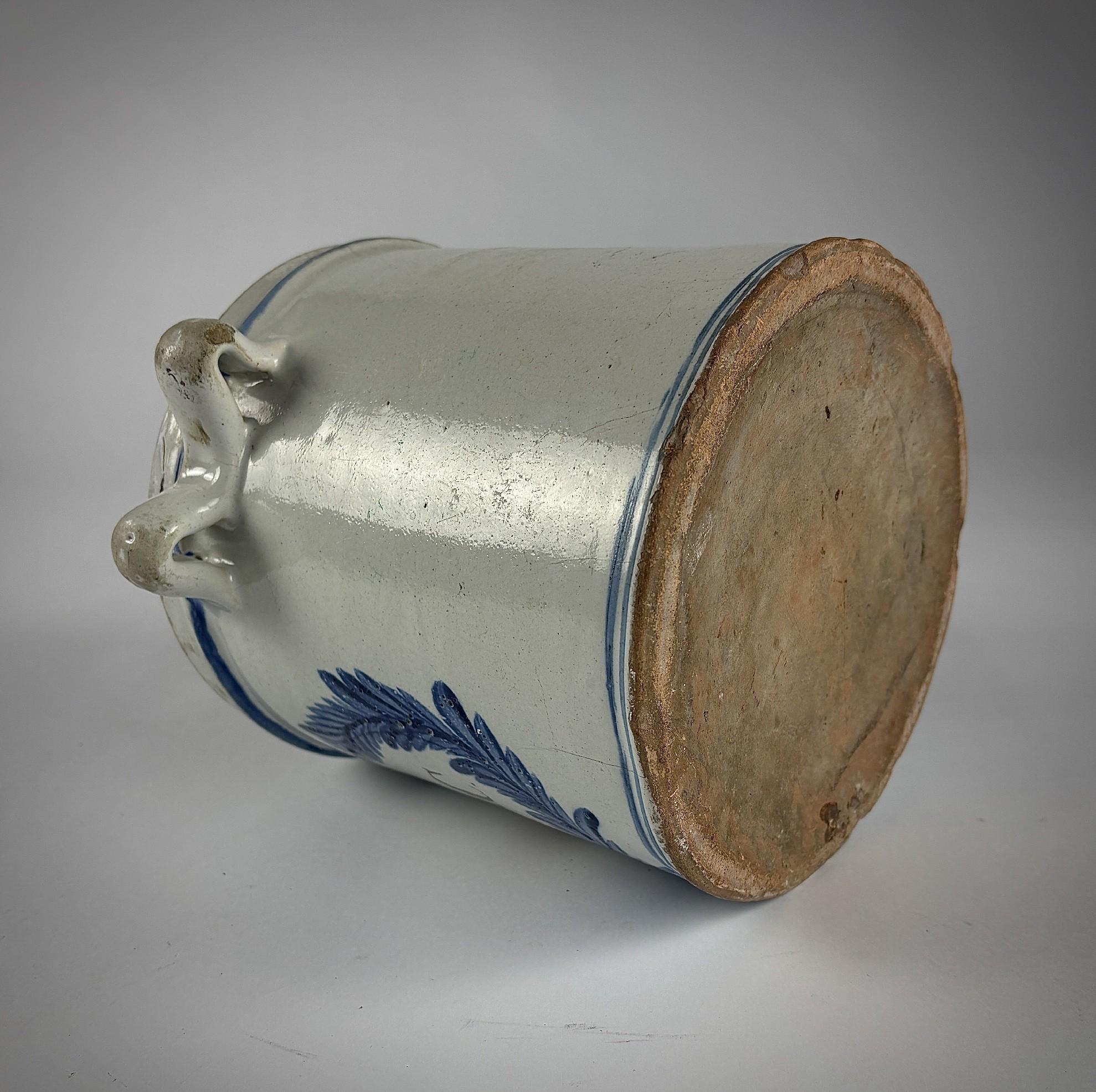 18th Century Delft Tobacco Jar For Sale 1