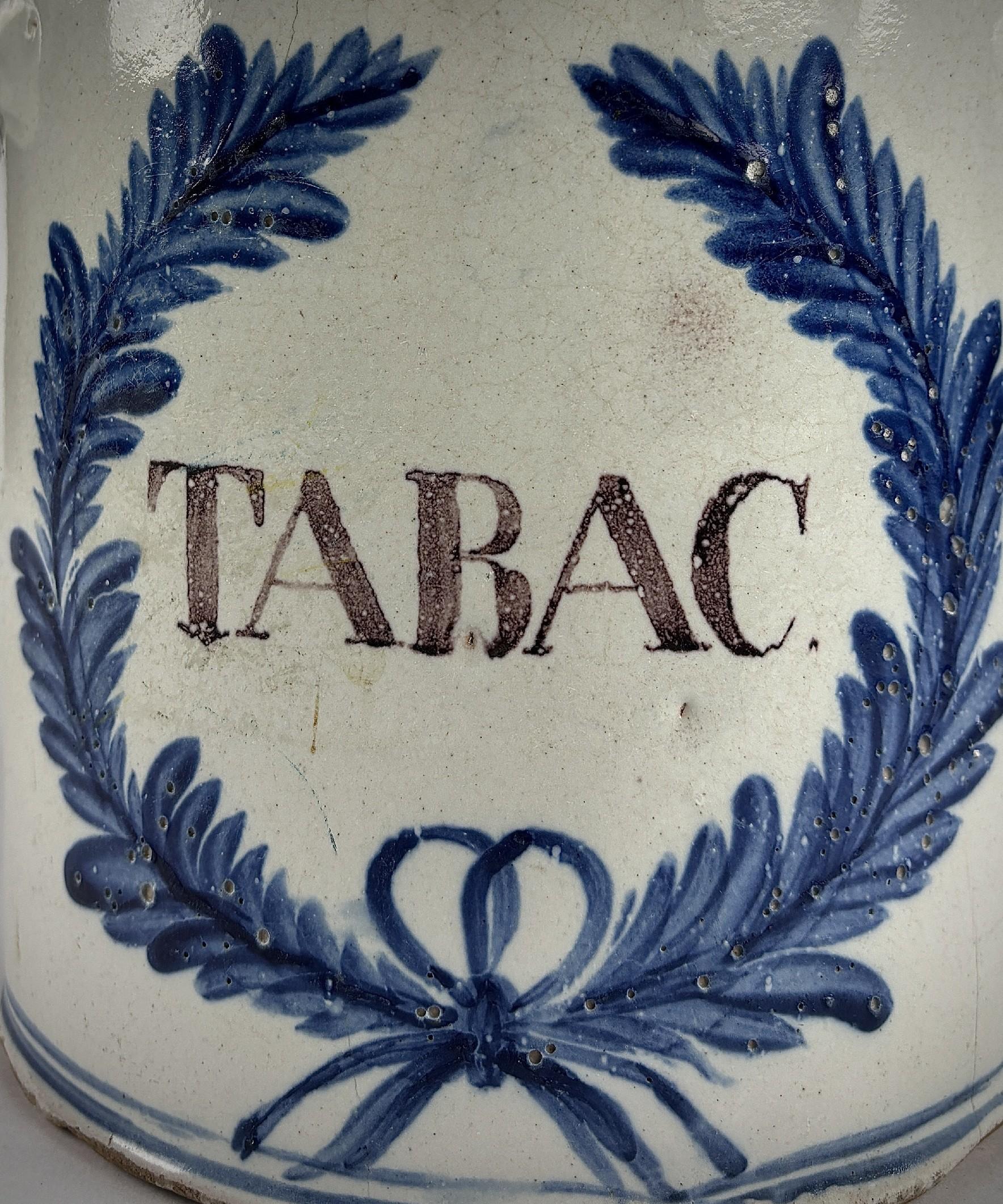 18th Century Delft Tobacco Jar For Sale 3