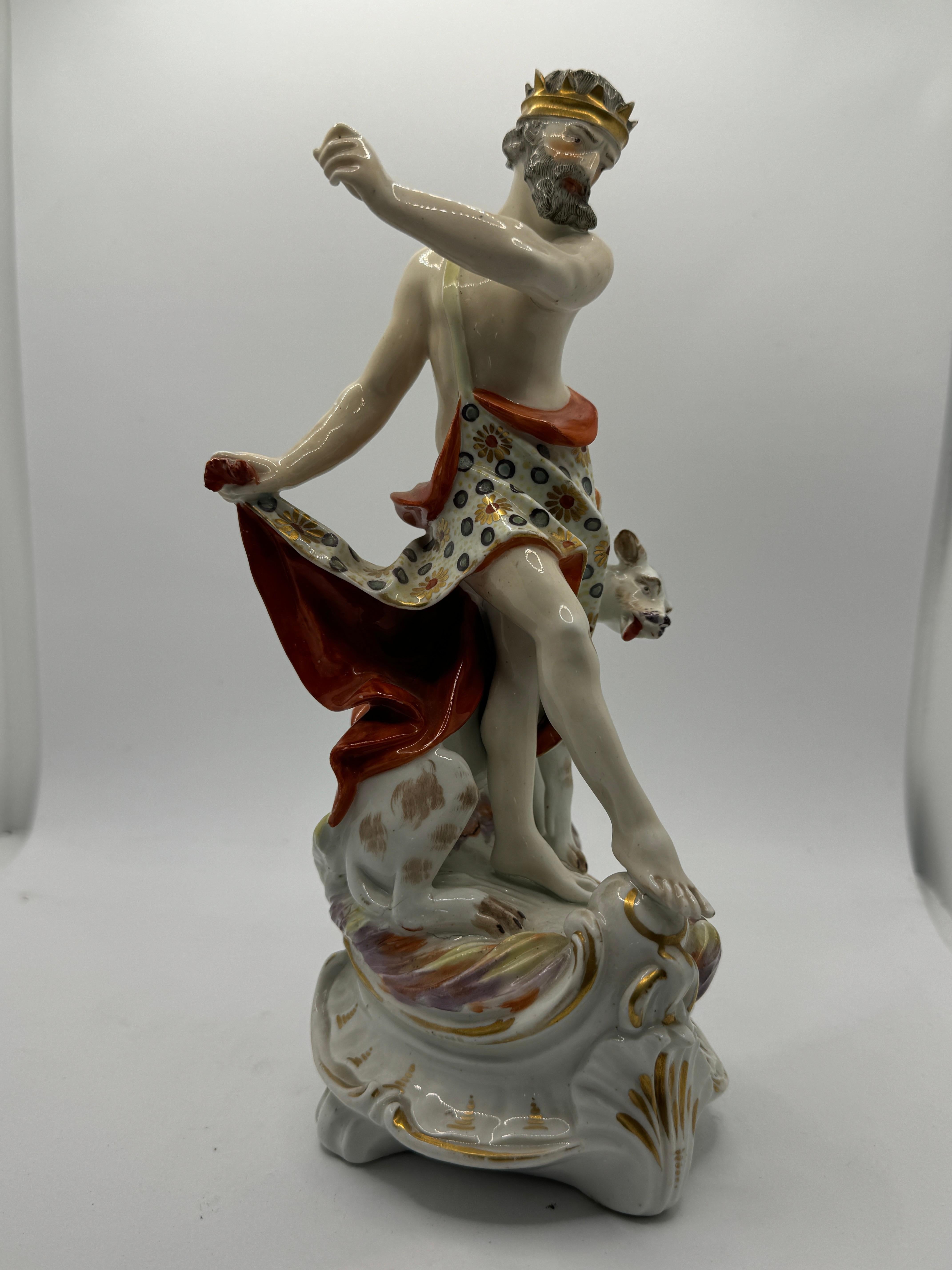 Grupo de figuras de Plutón y Cerbero de porcelana Derby del siglo XVIII en venta 4