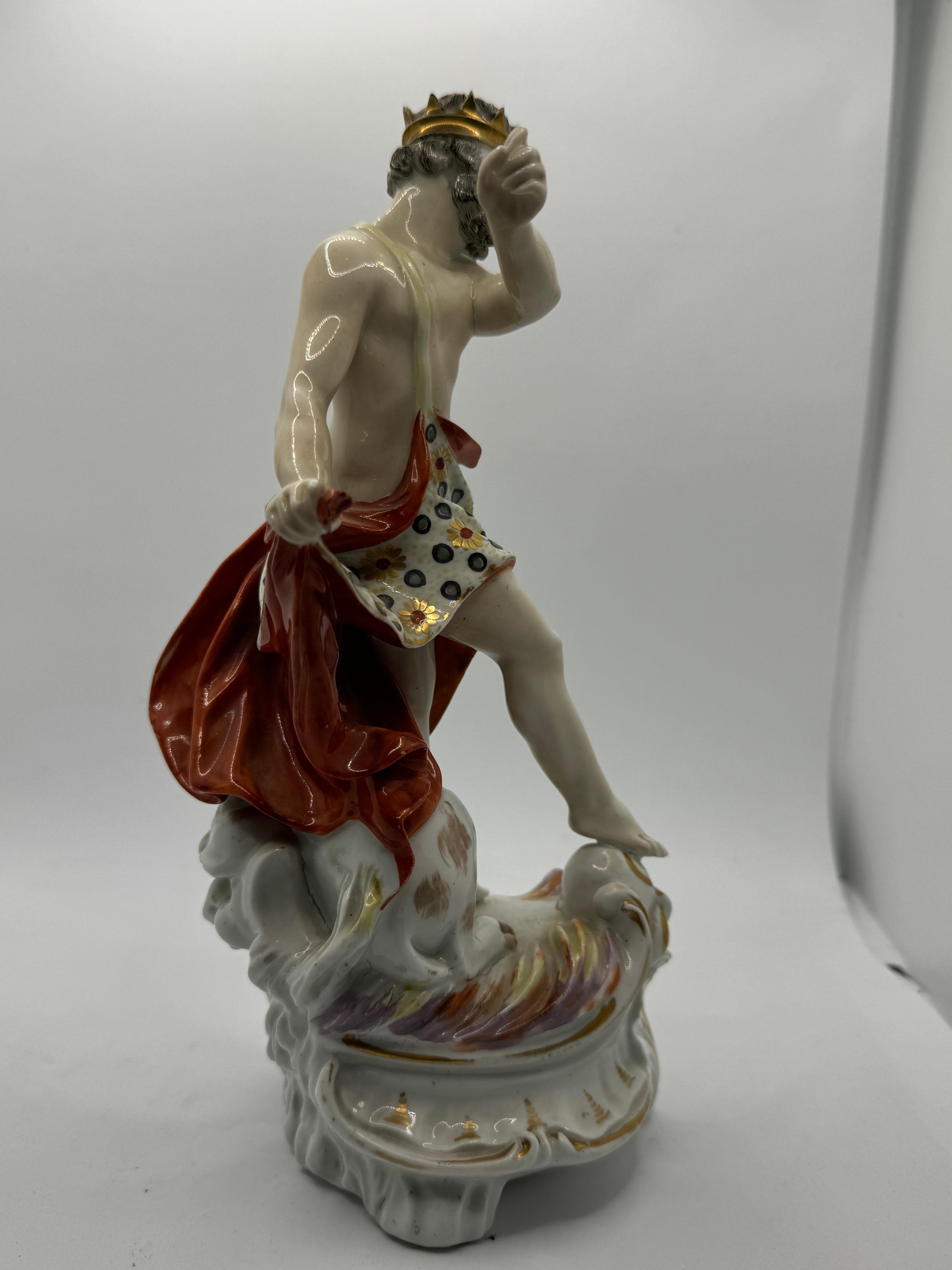 Grupo de figuras de Plutón y Cerbero de porcelana Derby del siglo XVIII en venta 2