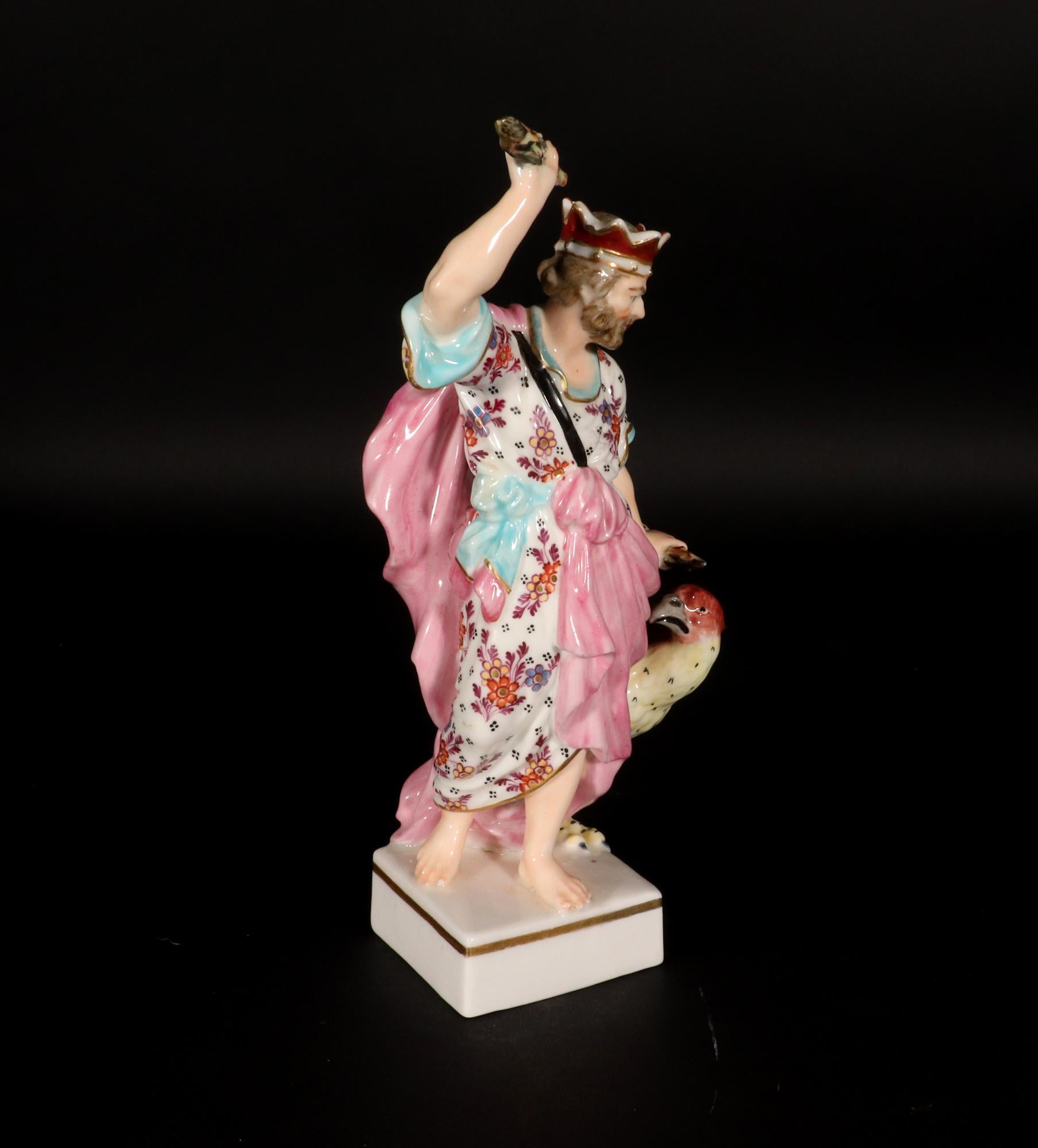 18th-century Derby Porcelain of Jupiter with Eagle For Sale 4