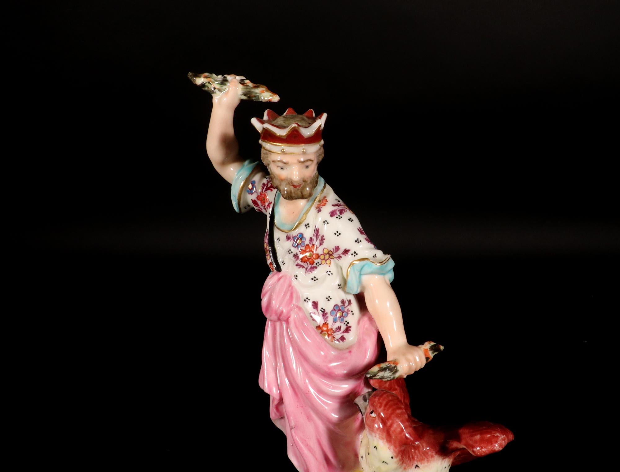 18th-century Derby Porcelain of Jupiter with Eagle For Sale 5