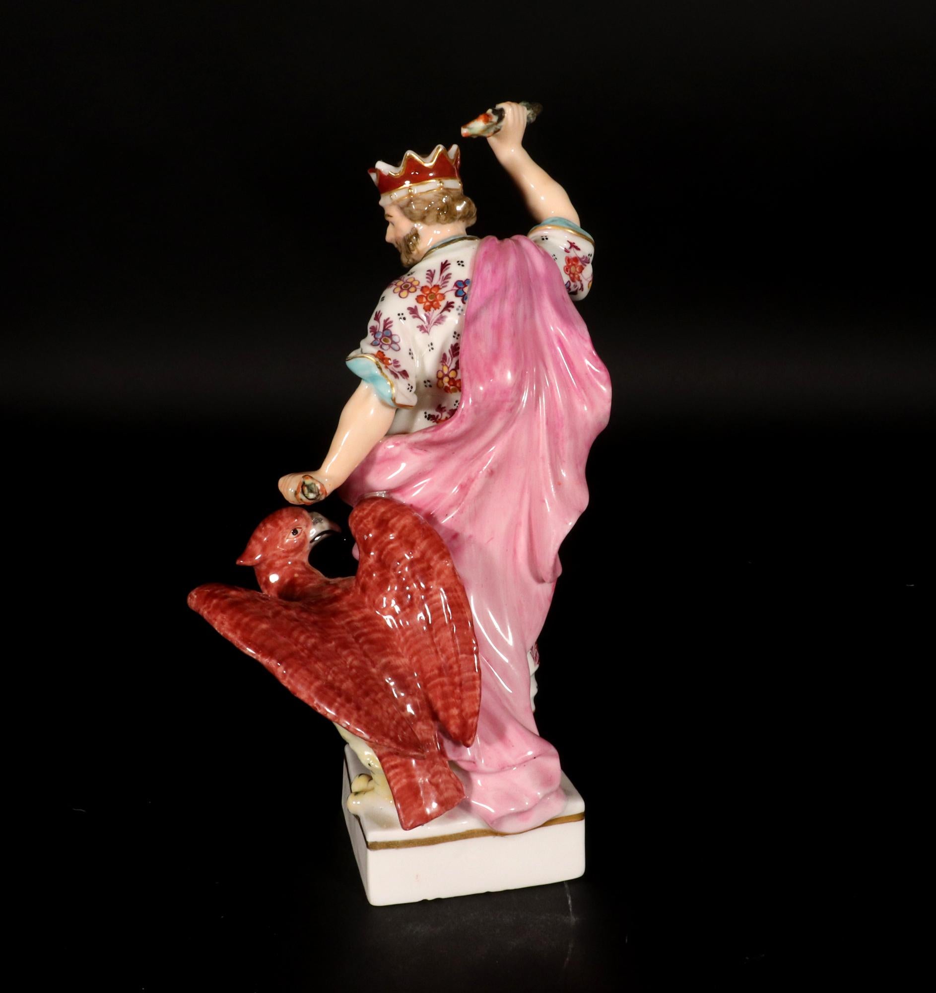 Porcelana Derby del siglo XVIII de Júpiter con águila en venta 2