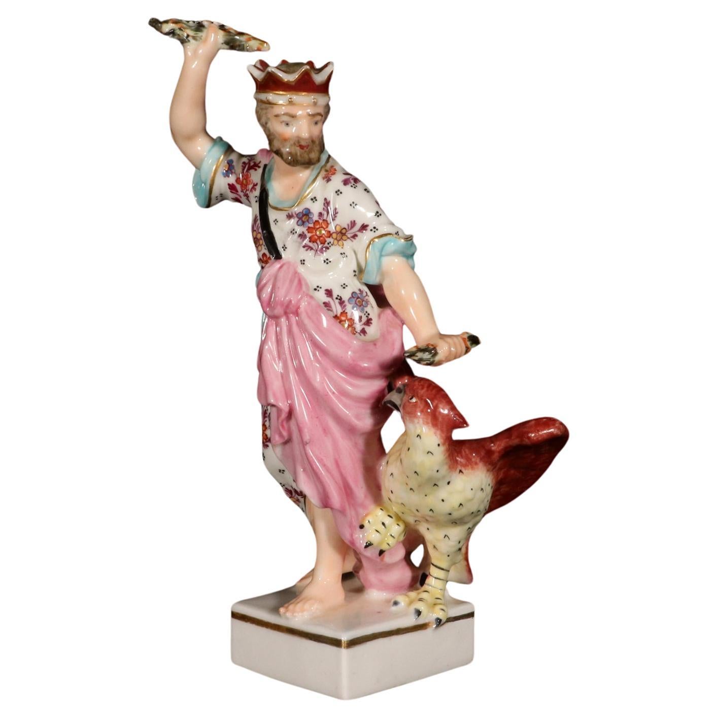 18th-century Derby Porcelain of Jupiter with Eagle For Sale