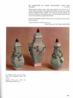 Derby-Porzellanvase aus dem 18. Jahrhundert mit Mai-Blumenschmuck-Dekor