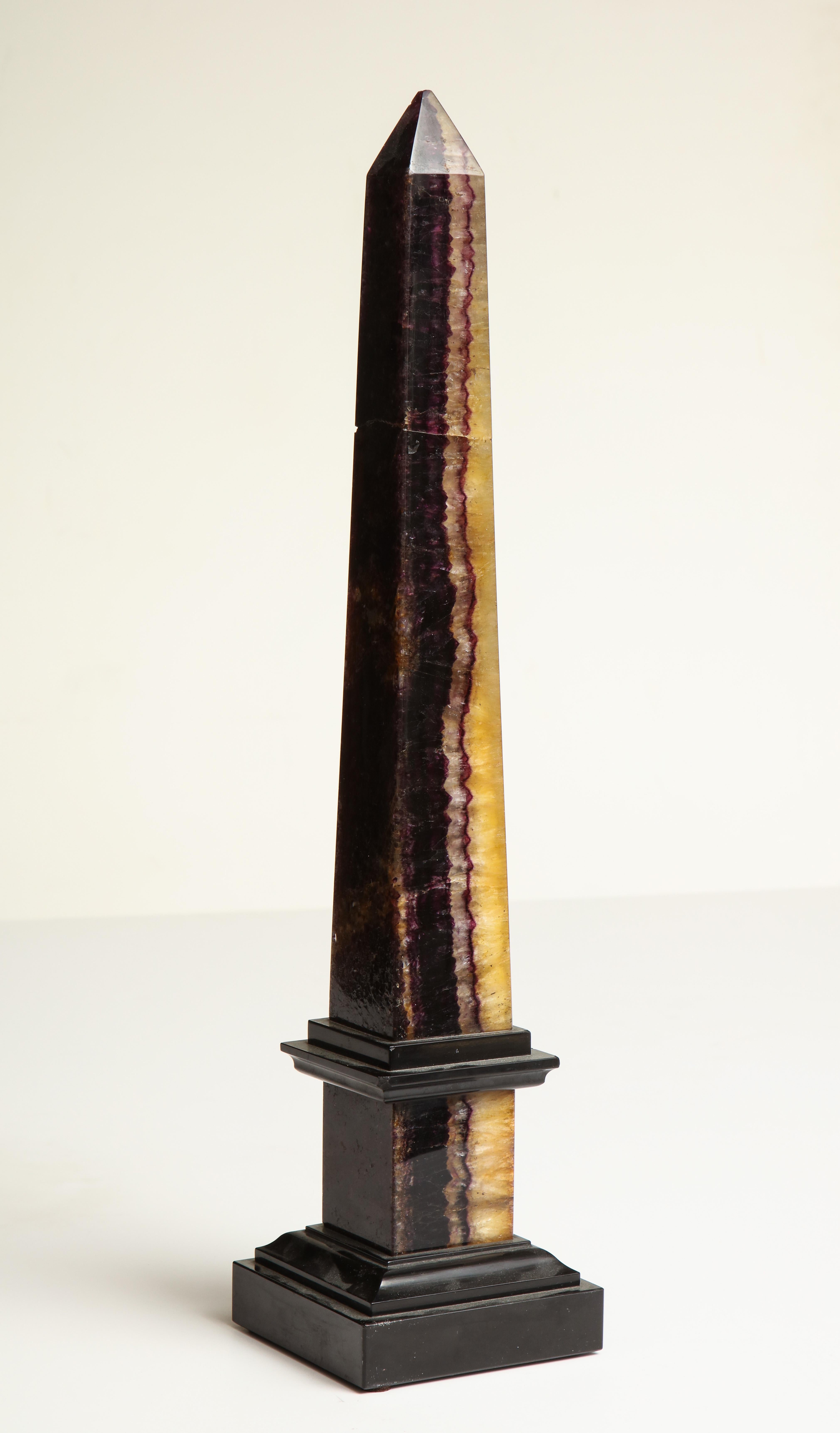 18th Century and Earlier 18th Century Derbyshire Spar Obelisk For Sale