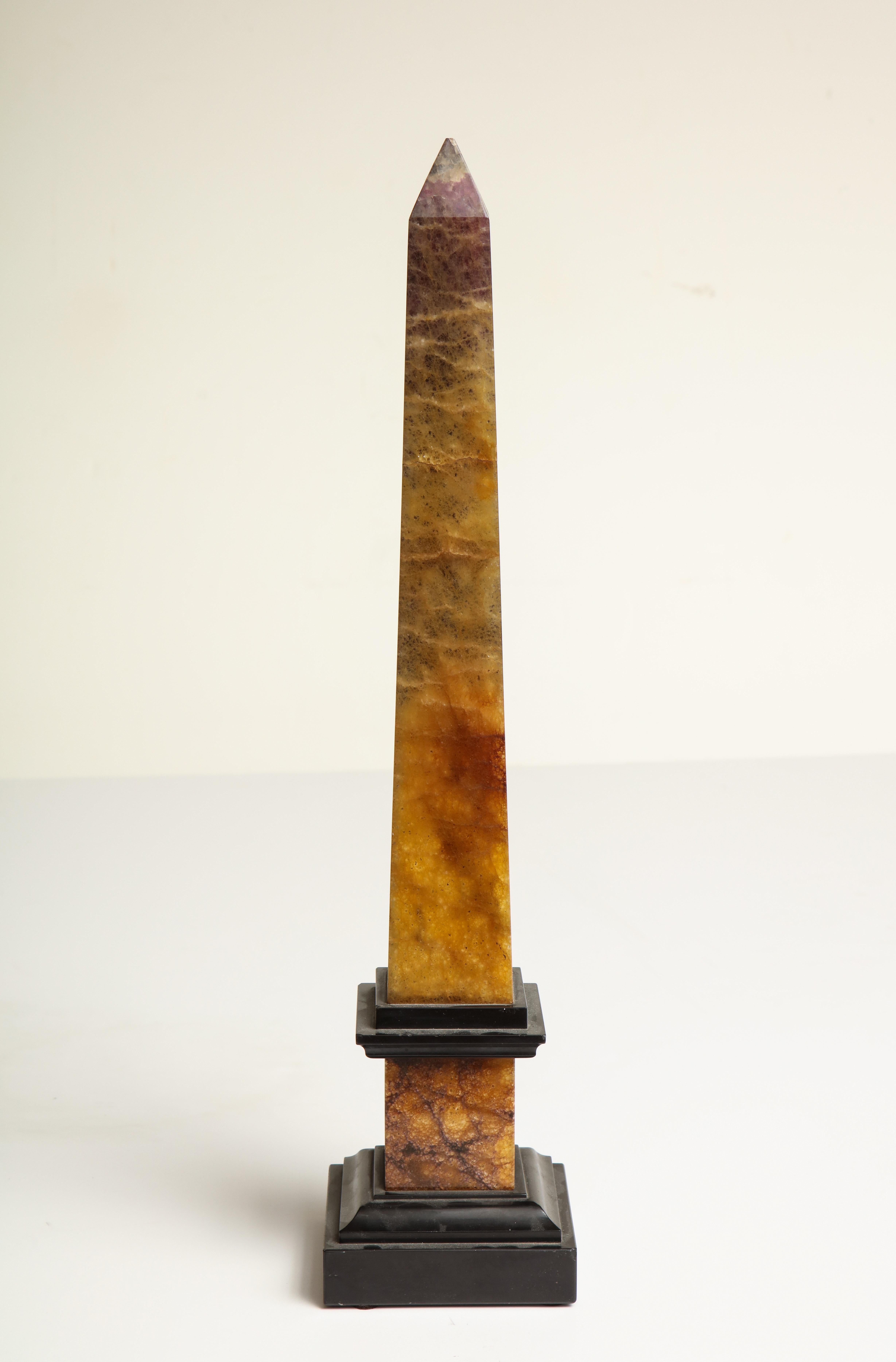 18th Century Derbyshire Spar Obelisk For Sale 1