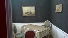 18th Century Desk in "Barocco Piemontese" Style Sculptured on Four Sides
