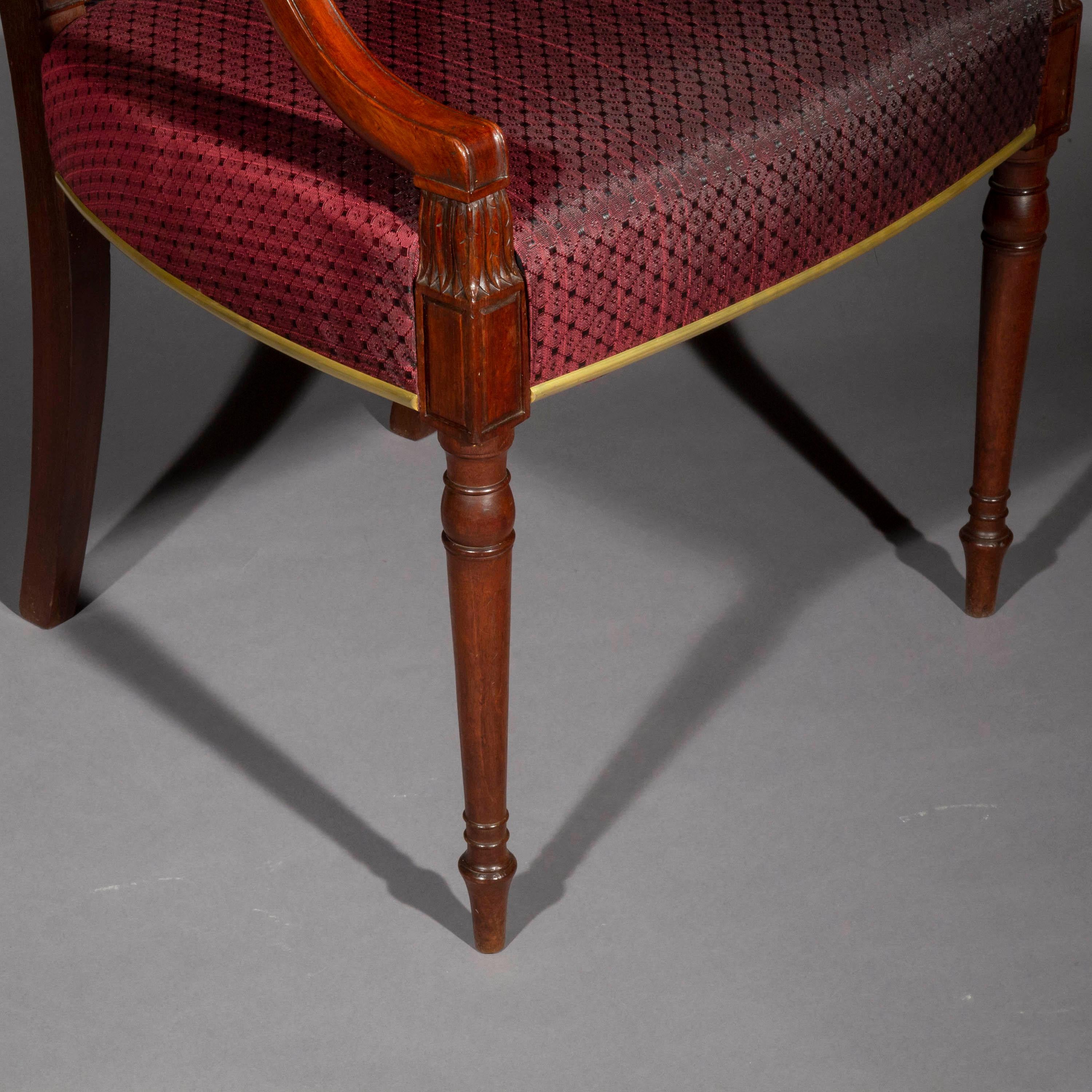 Esszimmerstühle aus dem 18. Jahrhundert, um 1790 (Polster) im Angebot