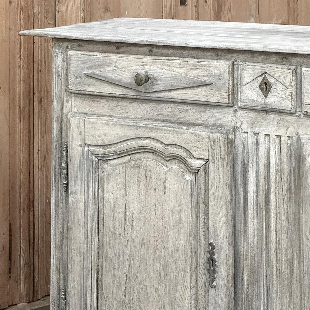 18th Century Directoire Period Country French Whitewashed Buffet For Sale 6