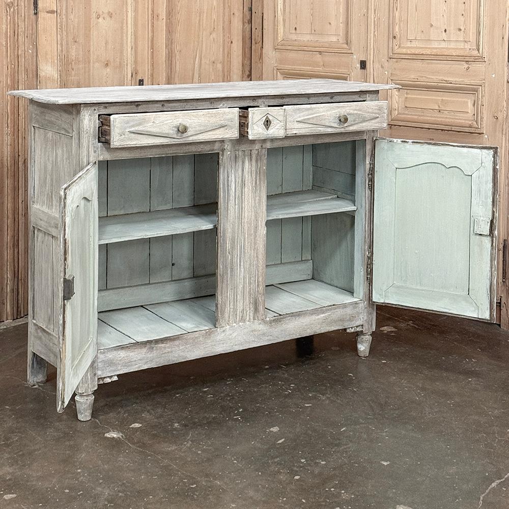 18th Century Directoire Period Country French Whitewashed Buffet For Sale 10