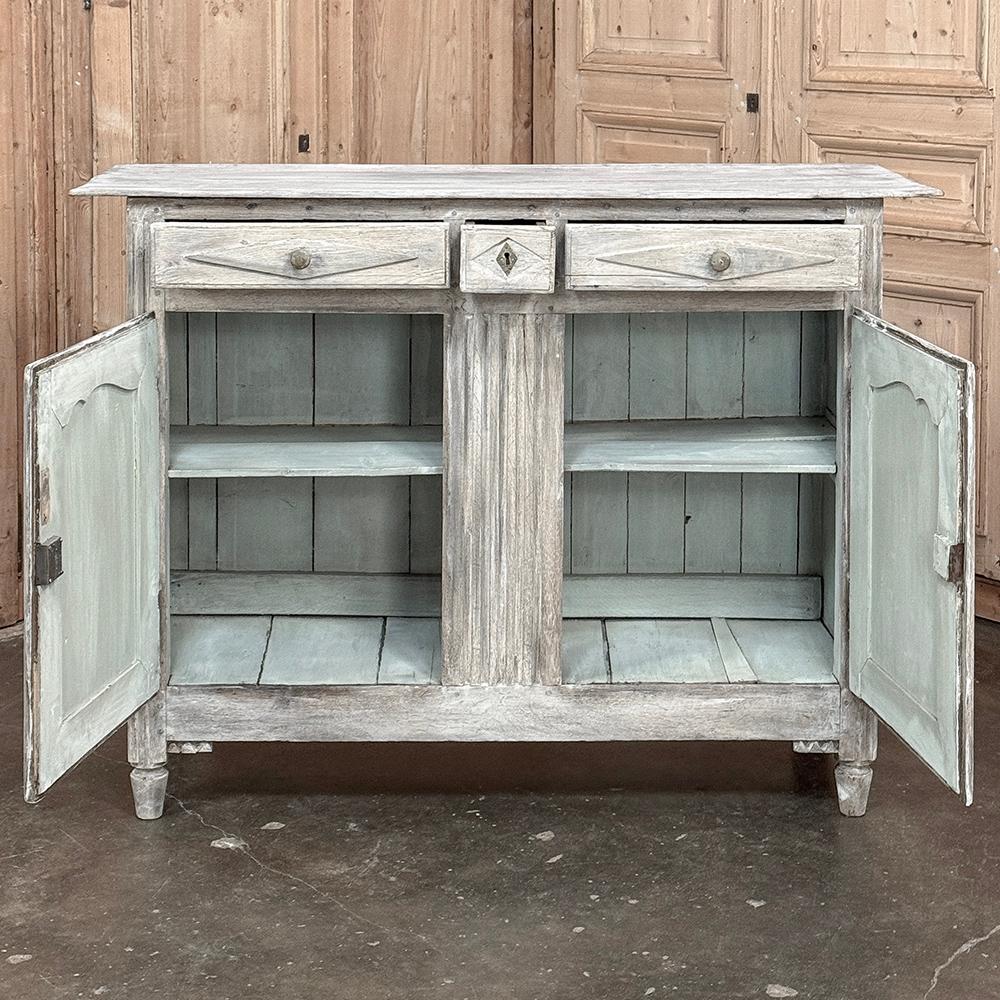18th Century Directoire Period Country French Whitewashed Buffet For Sale 11